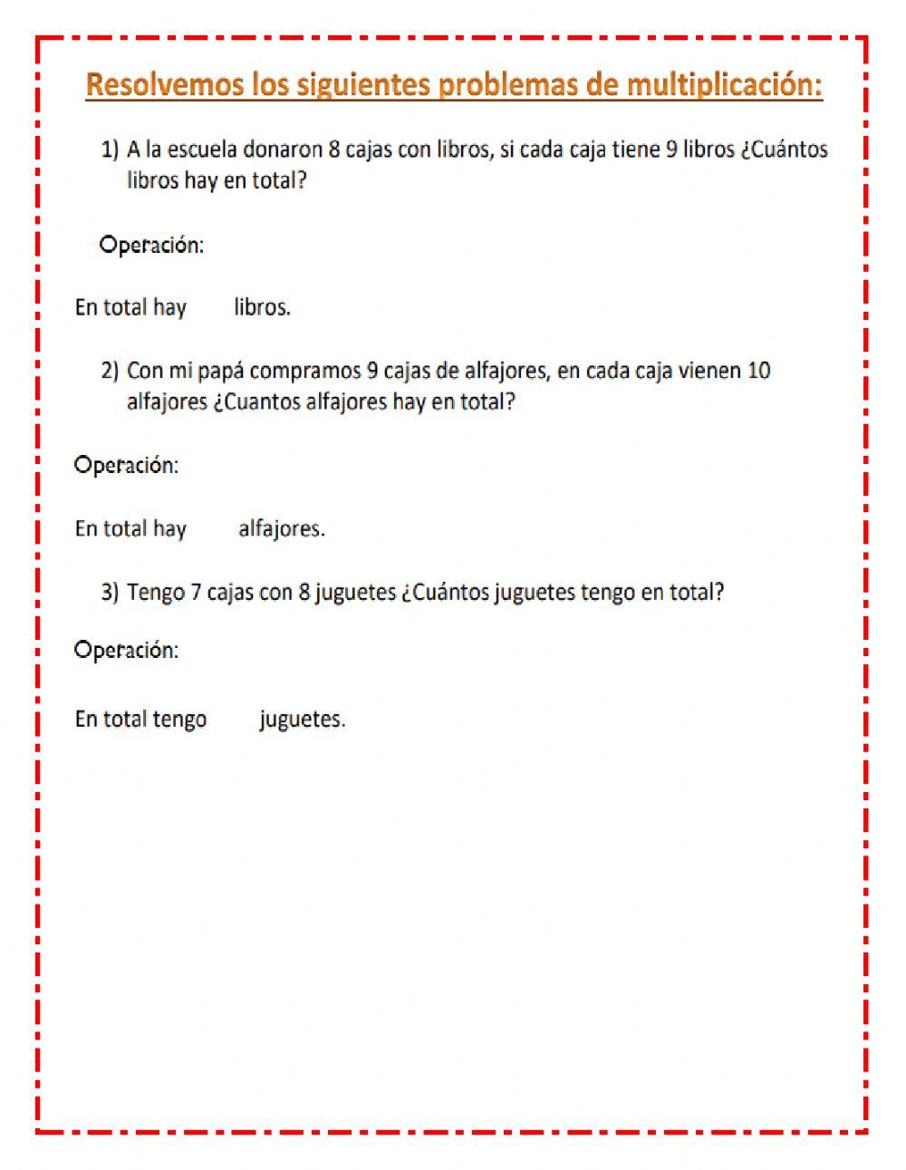 Multiplicación por una cifra