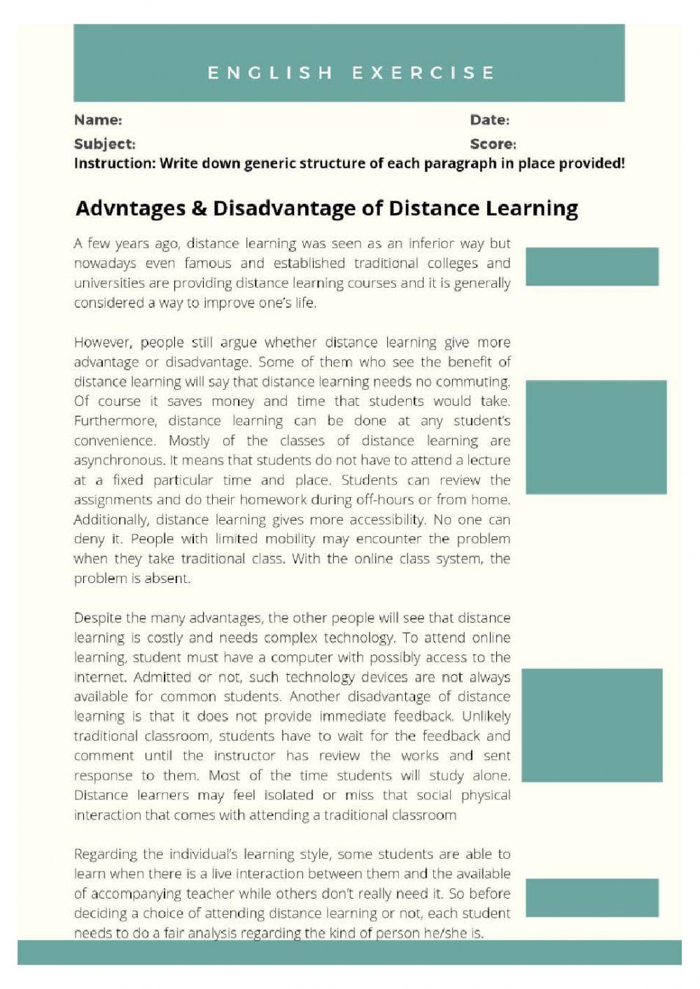 Discussion text generic structure online exercise for live worksheets