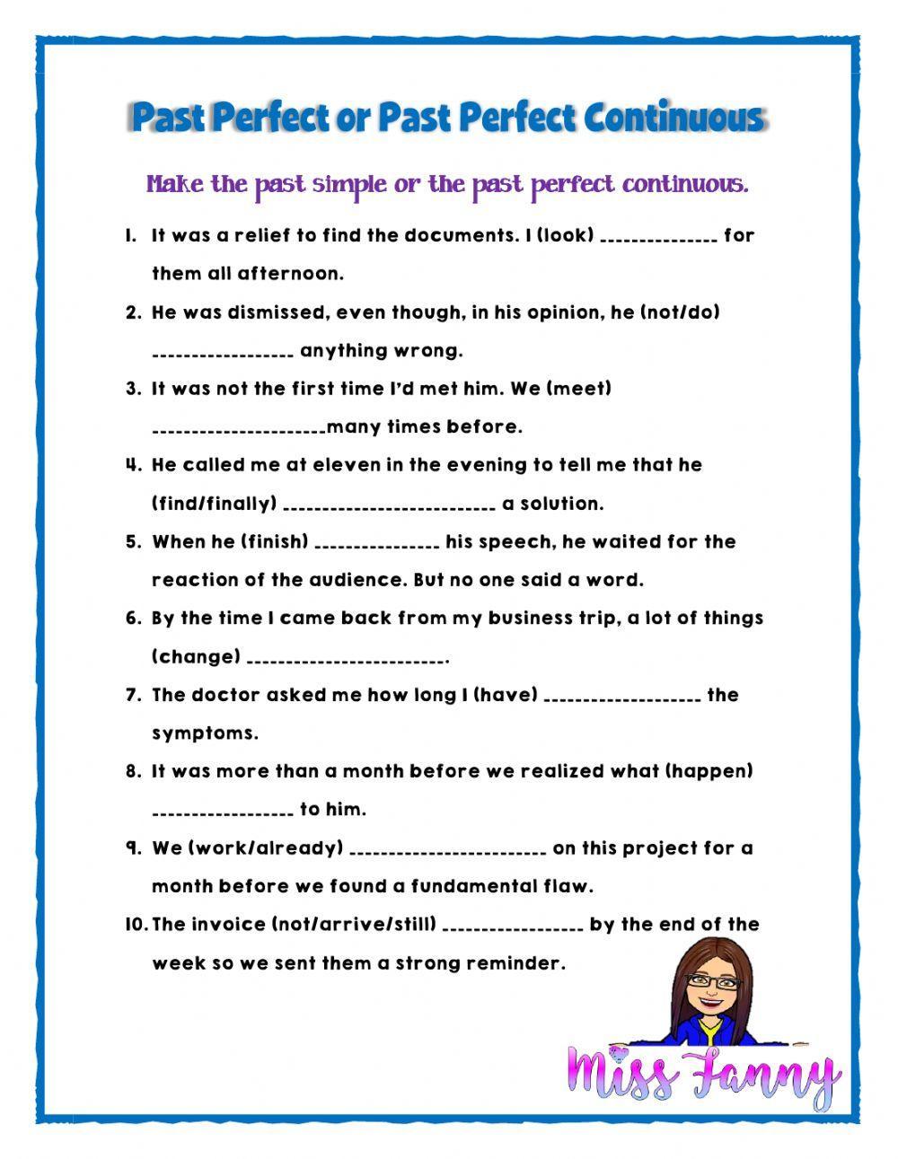 Past Perfect Simple vs Past Perfect Continouos