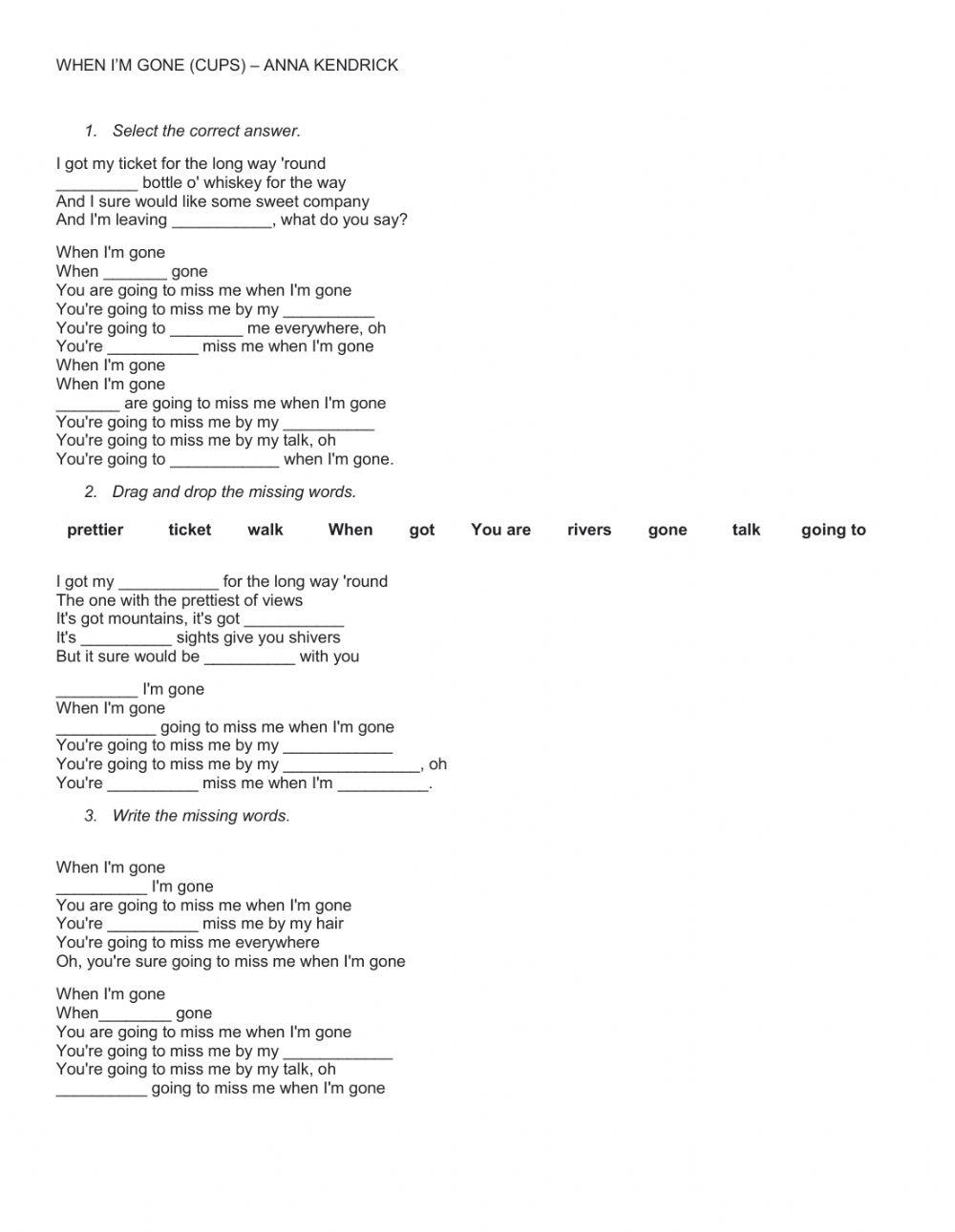 WHEN I'M GONE (song)