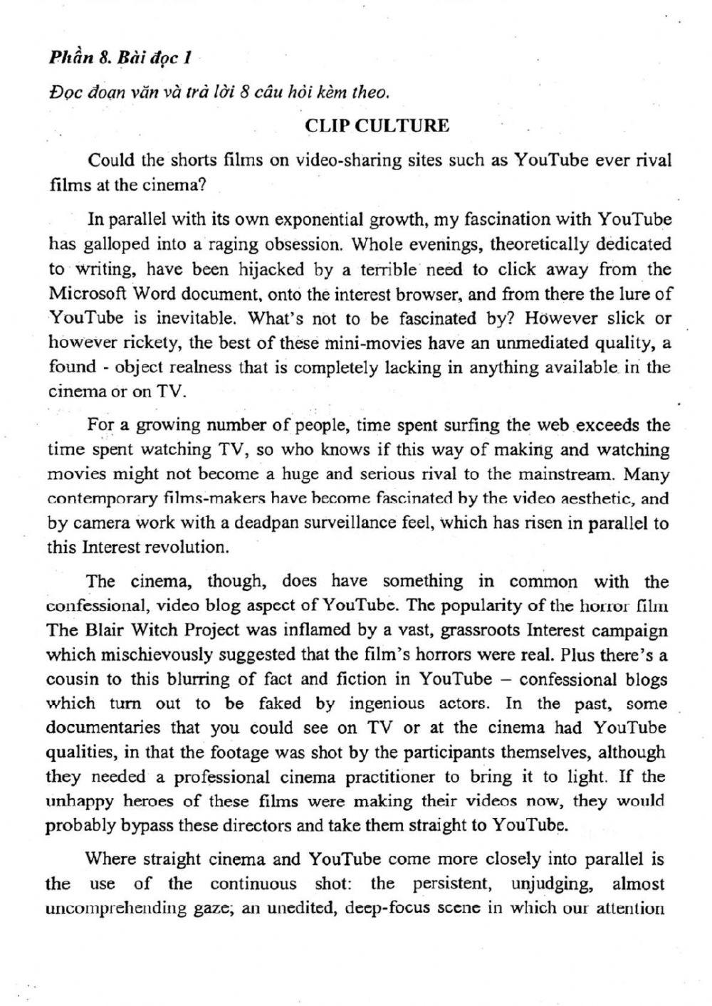 Đề thi đánh giá năng lực ngoại ngữ Tiếng Anh vào lớp 10 Chuyên ngoại ngữ - Số 2.1