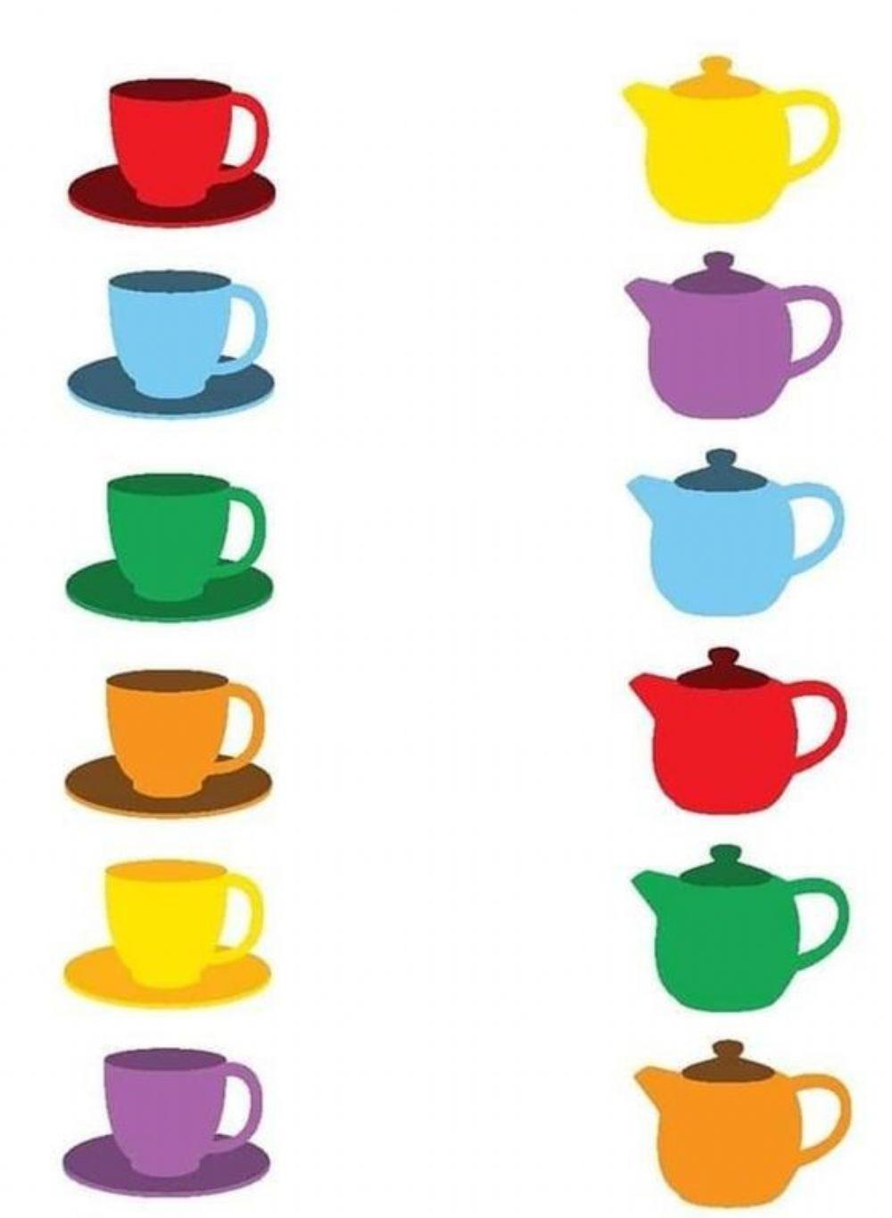 Găsește perechea-Ceașca de ceai și ceainic