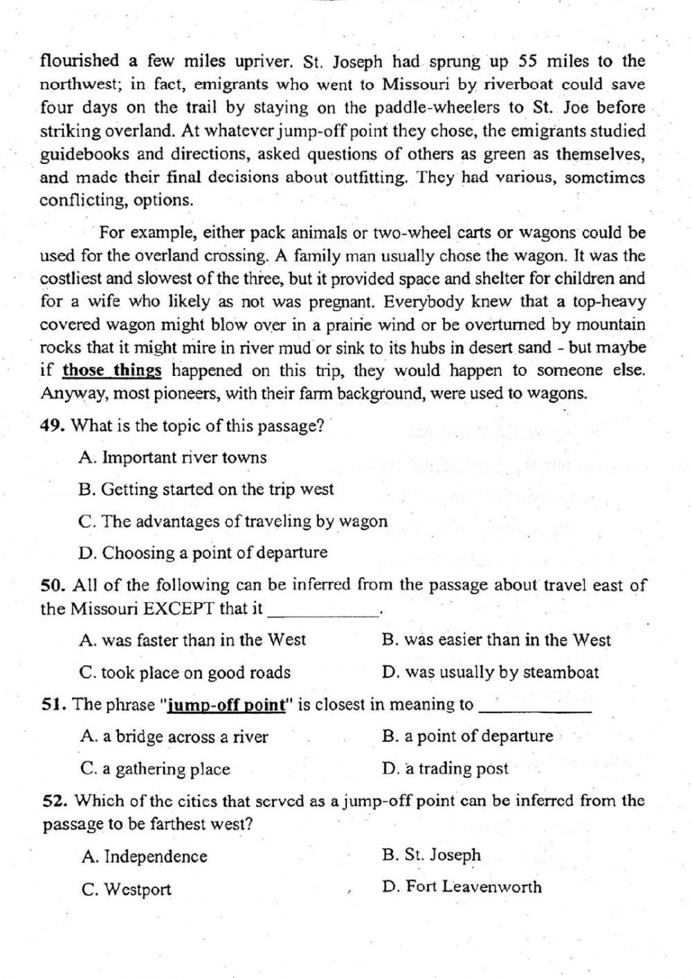 Đề thi đánh giá năng lực ngoại ngữ Tiếng Anh vào lớp 10 Chuyên ngoại ngữ - Số 2.2