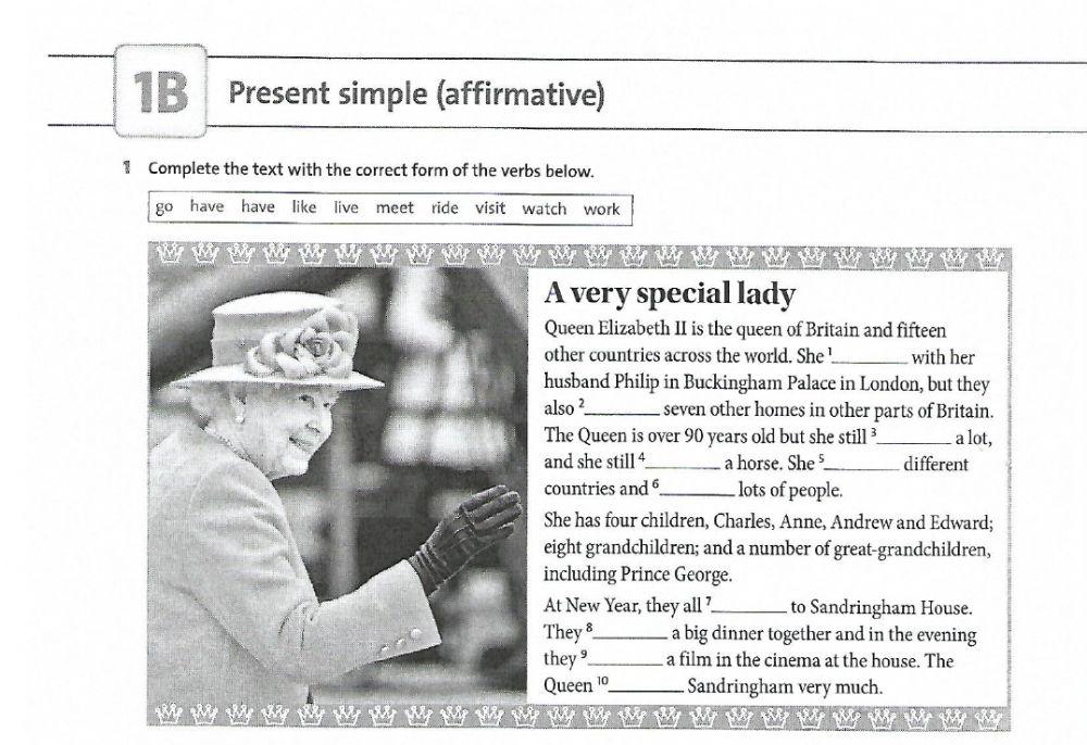 Present simple Affirmative