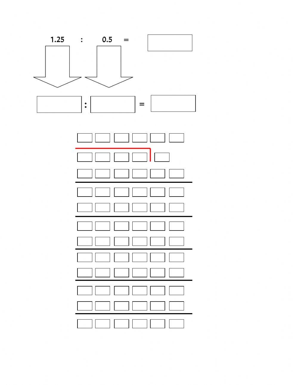 ארבע פעולות בעשרוני
