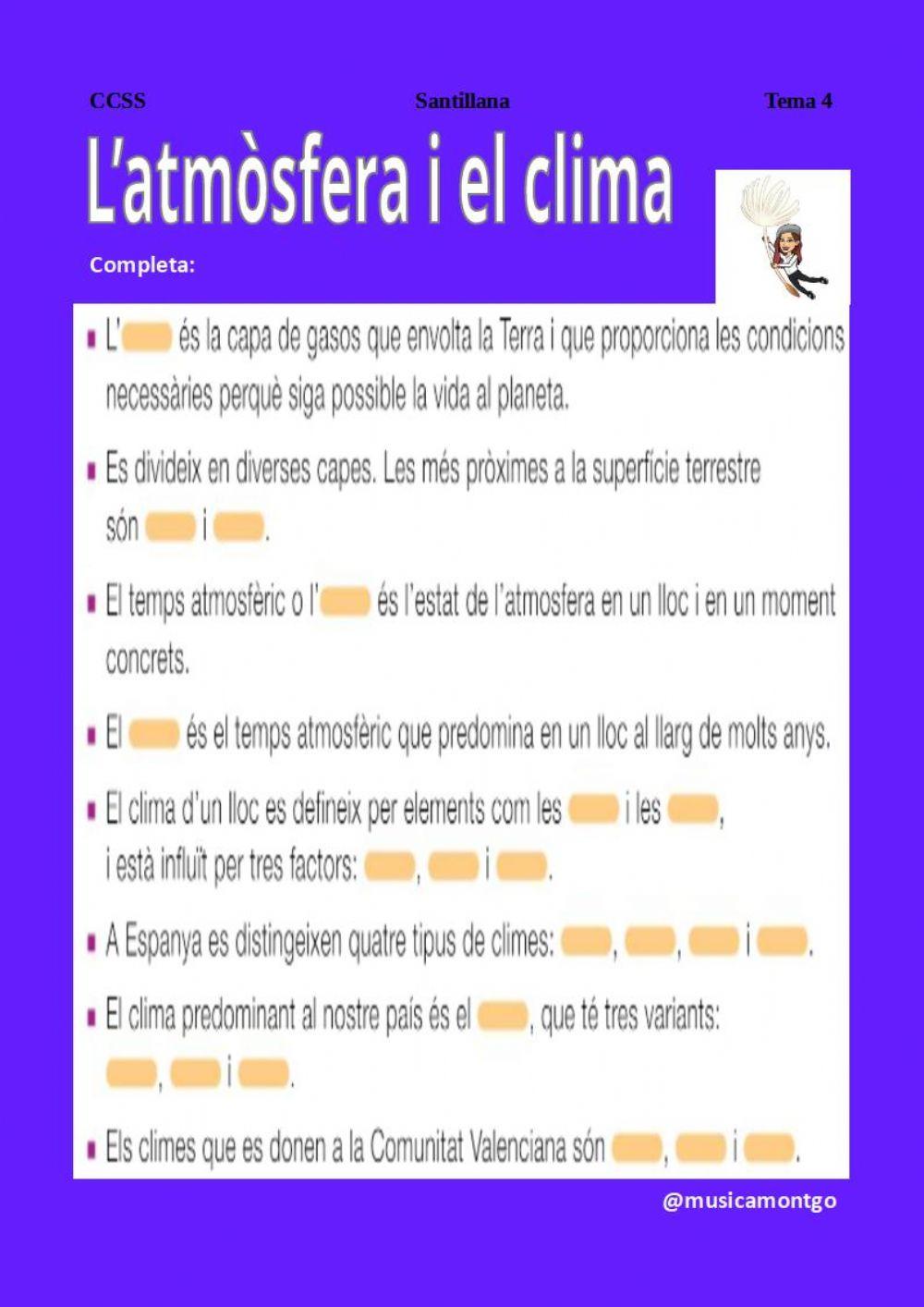 L'atmòsfera i el clima