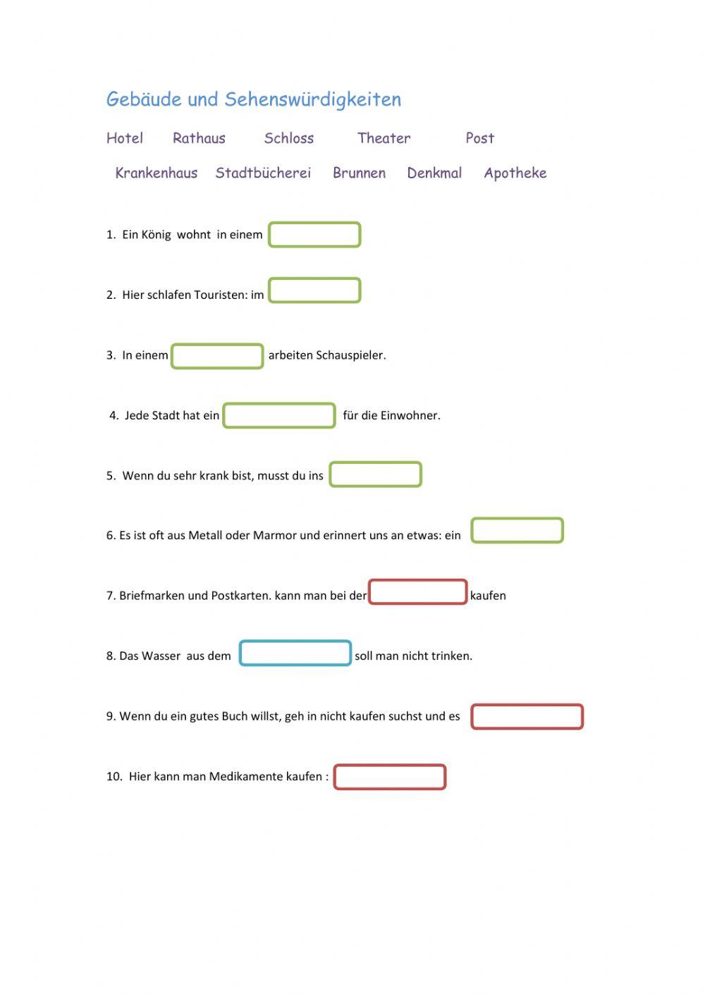 Gebäude und Sehenswürdigkeiten