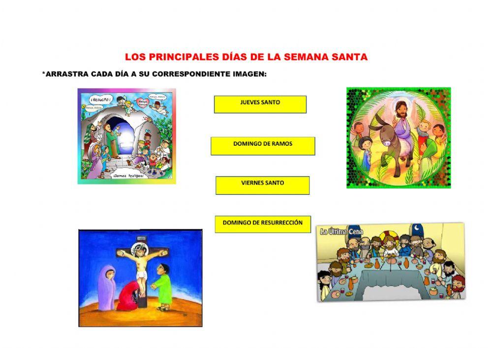 DÍAS DE LA SEMANA SANTA