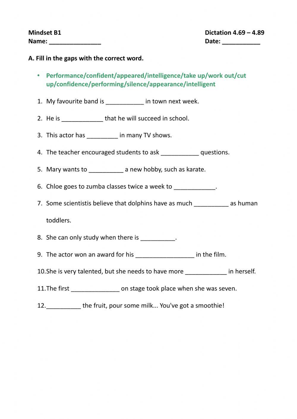 Mindset B1 4.69 - 4.89