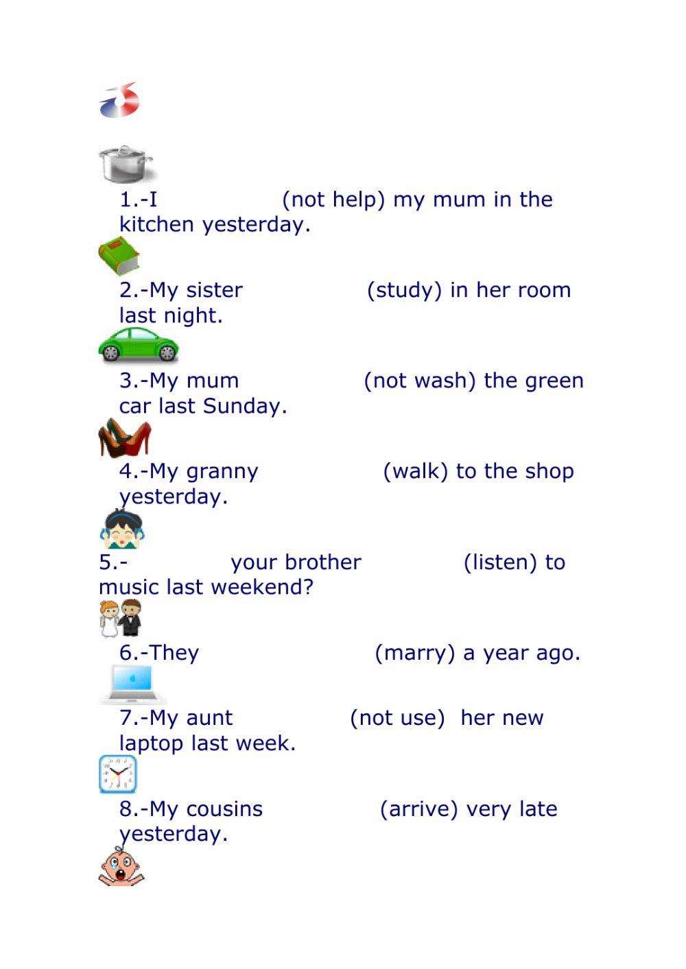 Regular verbs Flyers