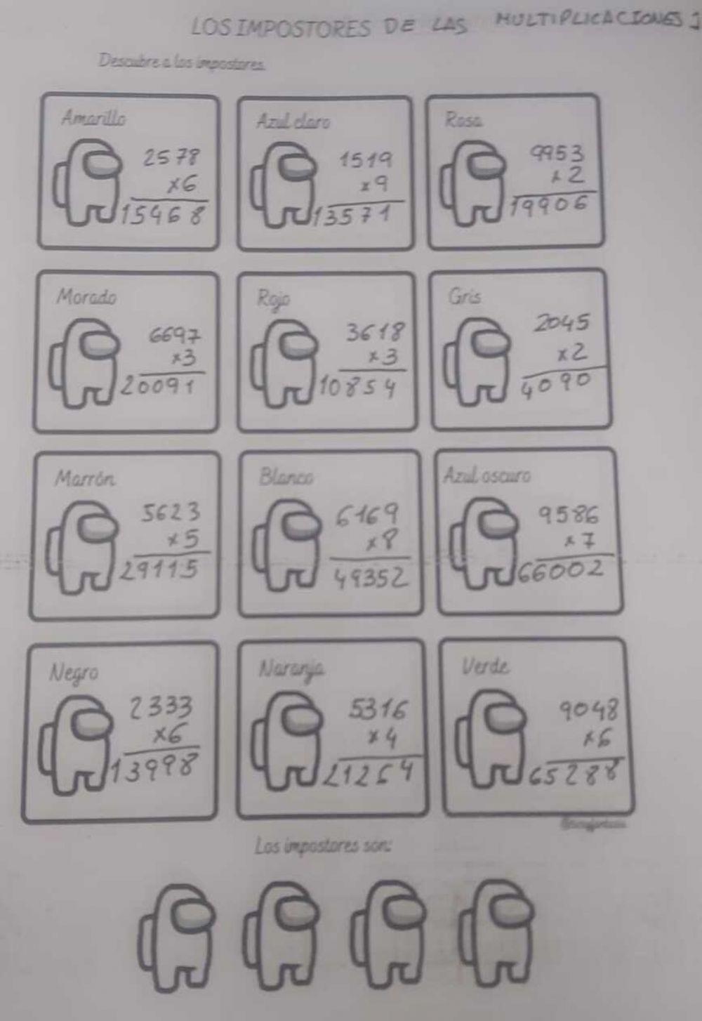 Impostores multiplicación