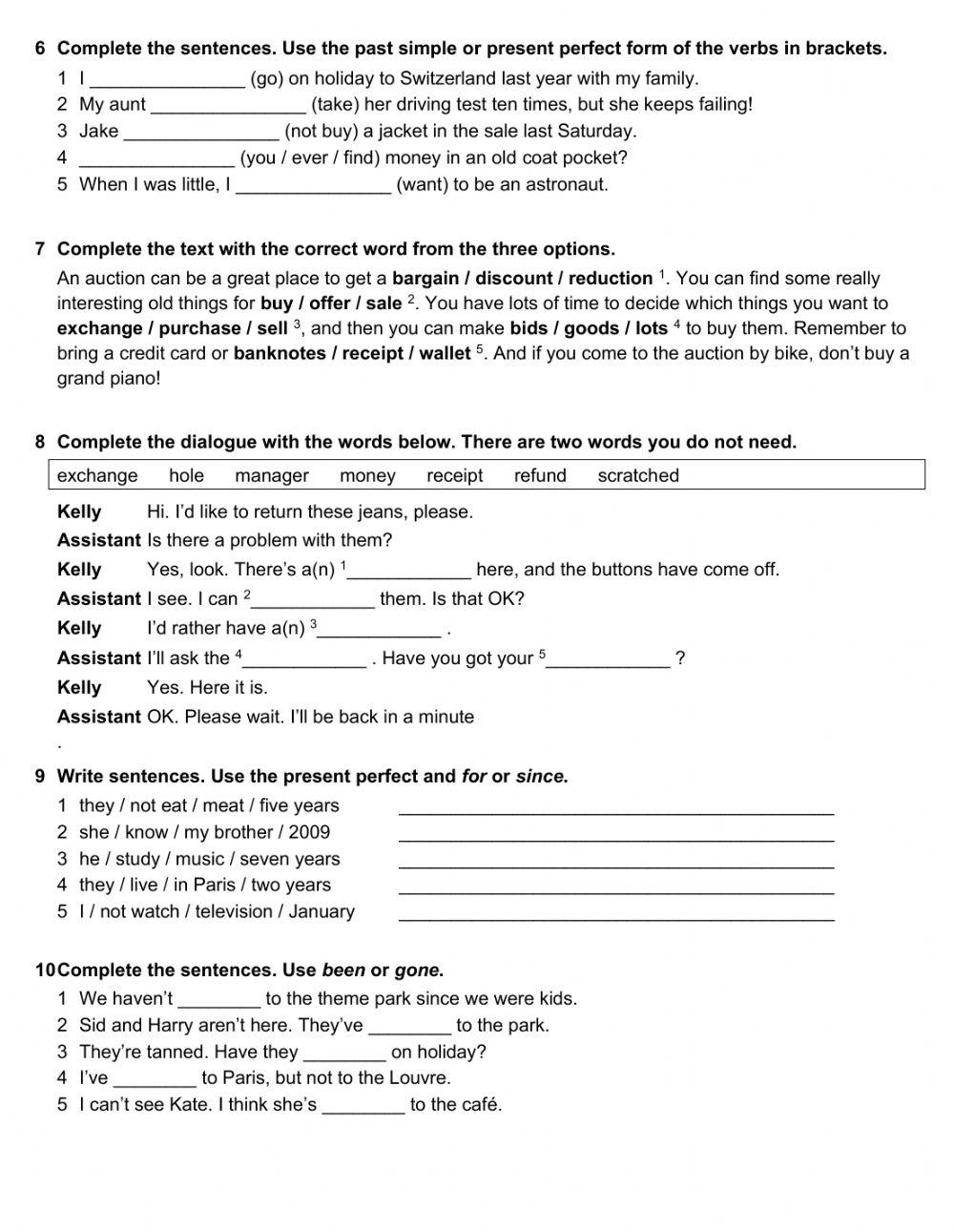 B - Test 5 Prep ONLINE