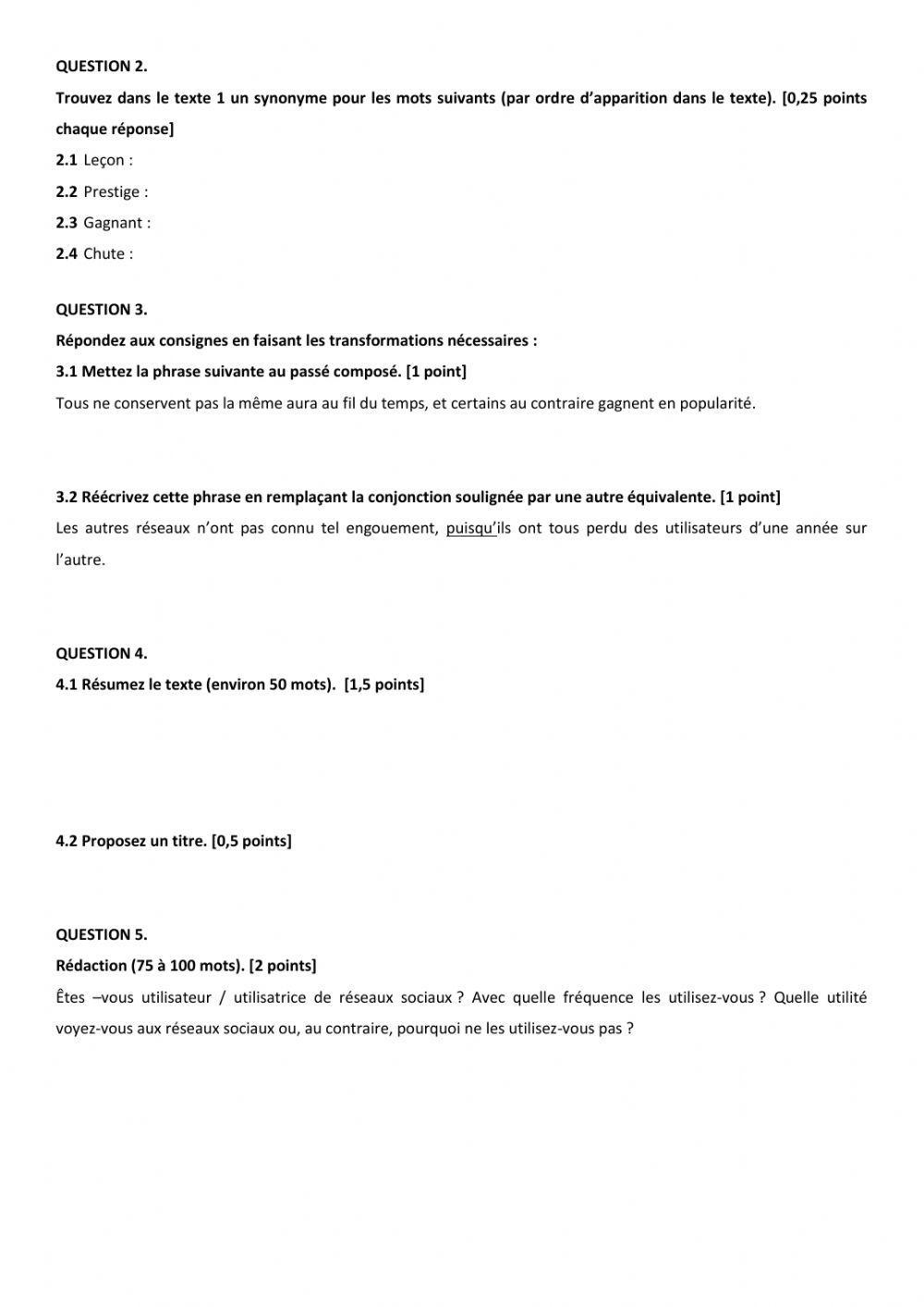 Jeunes et réseaux sociaux