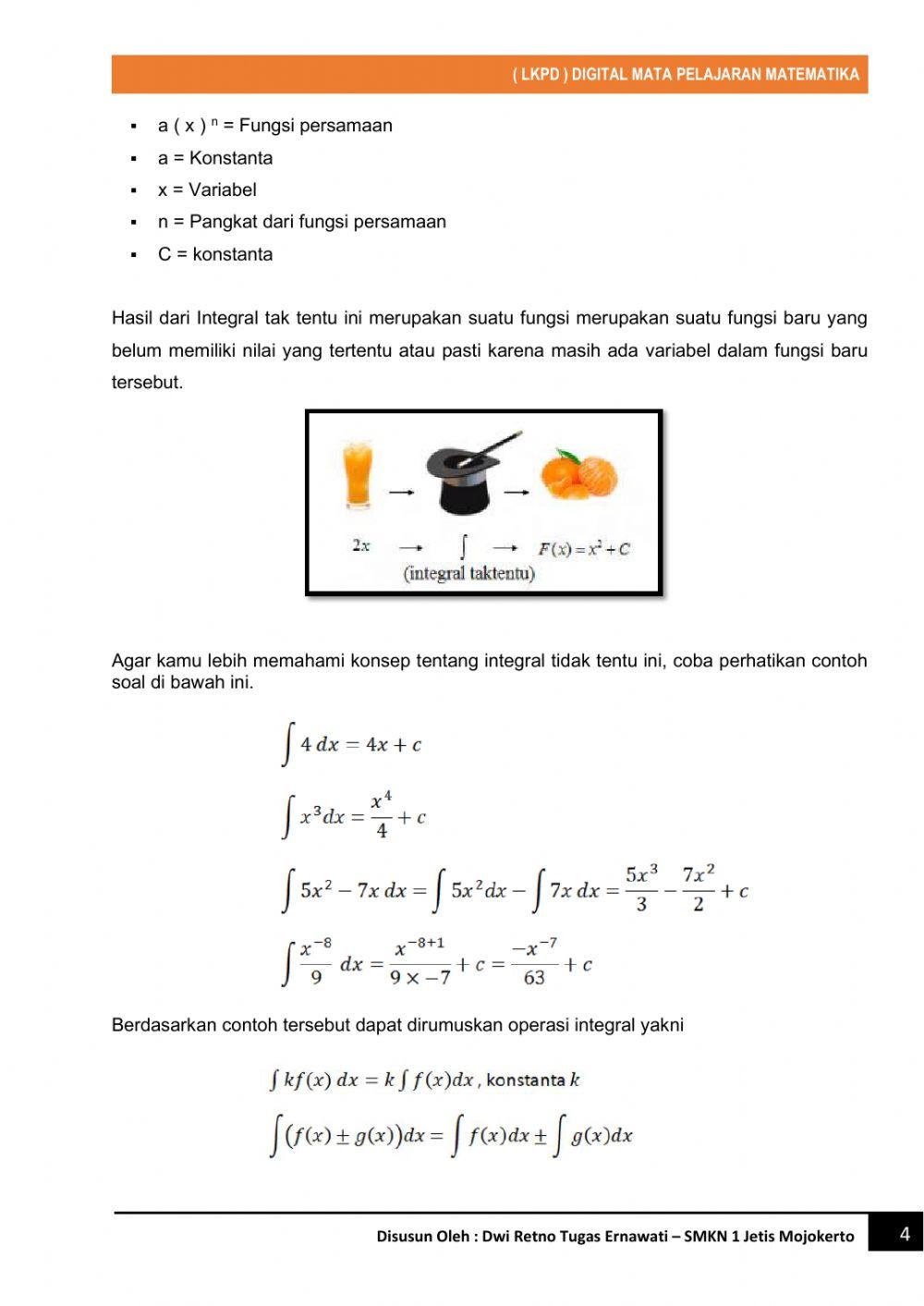 Lkpd digital integral tak tentu