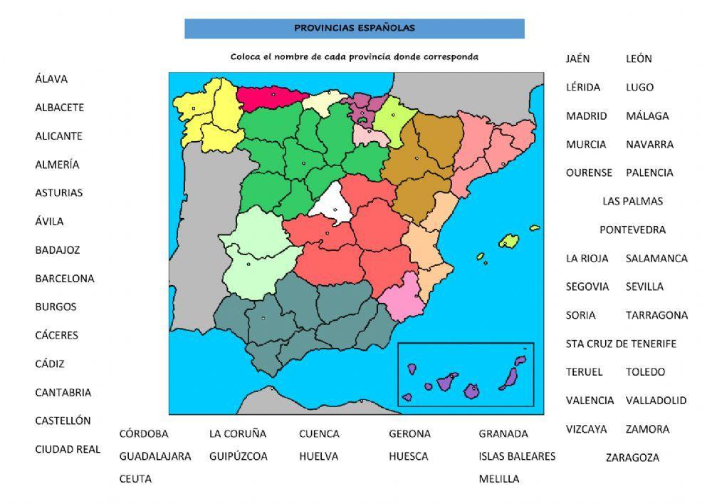 Provincias de españa Provincias de españa