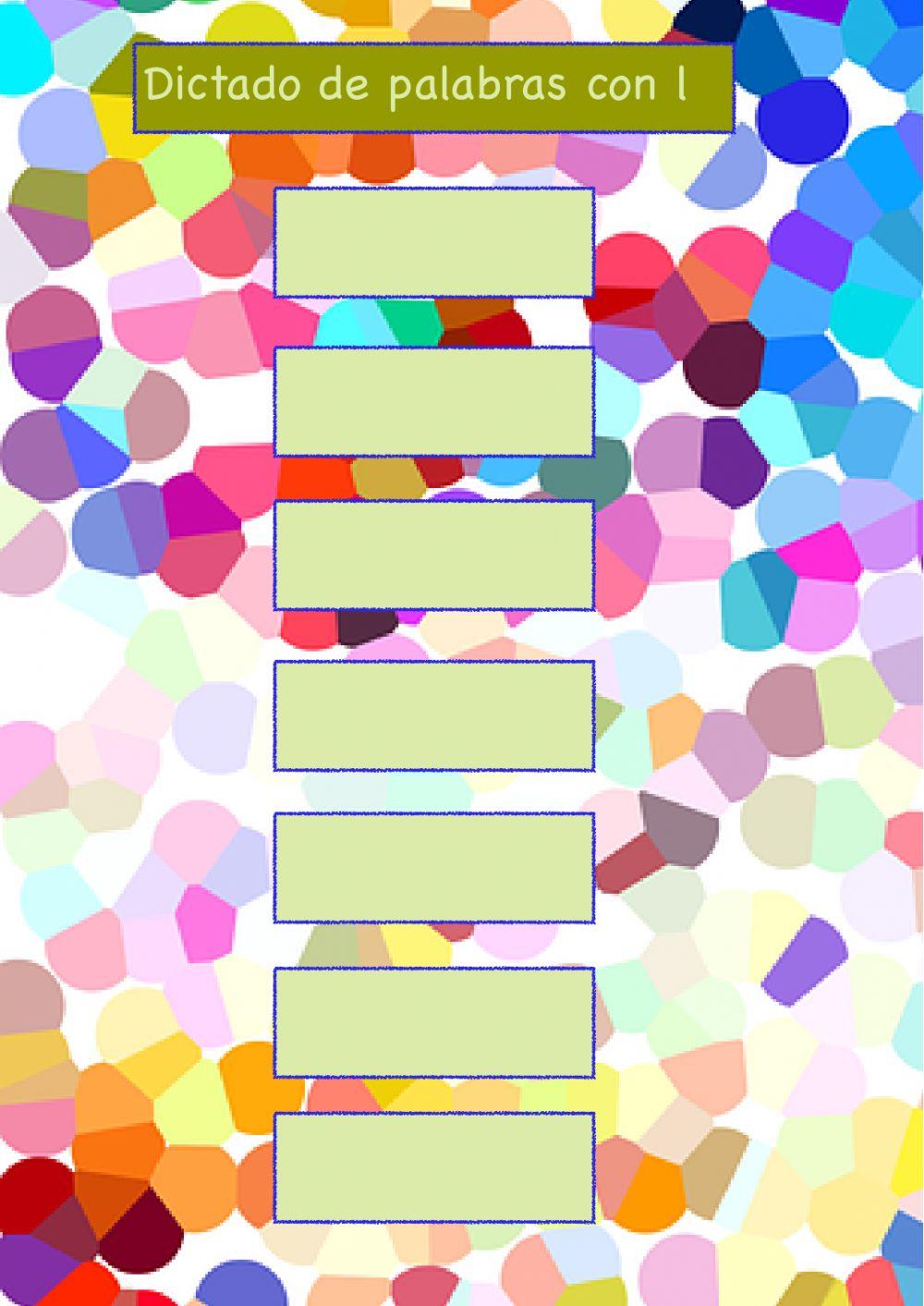 dictado letra l