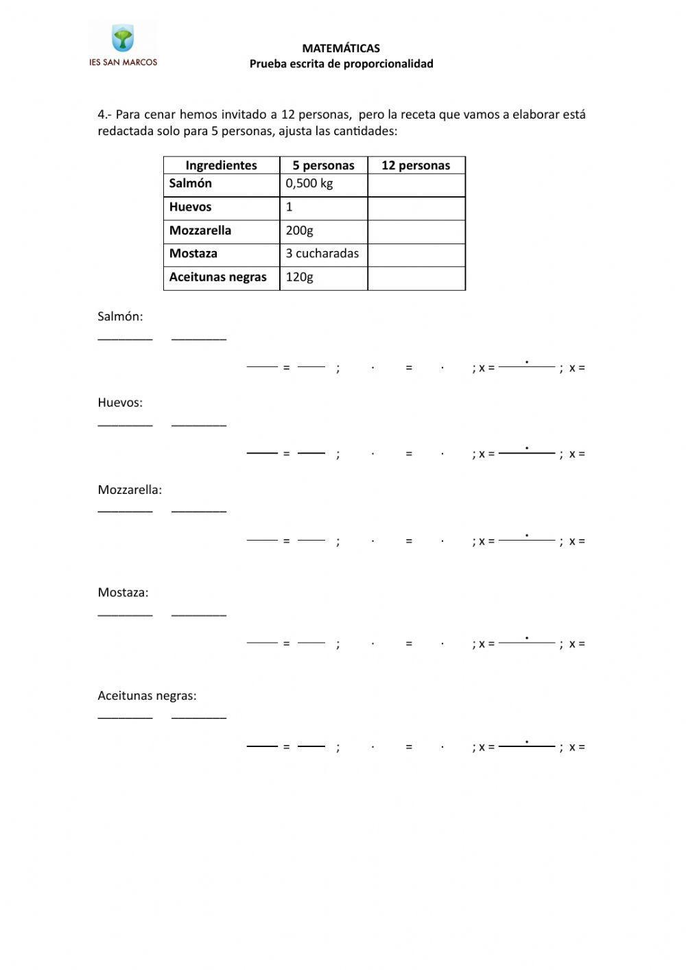 Examen de proporcionalidad