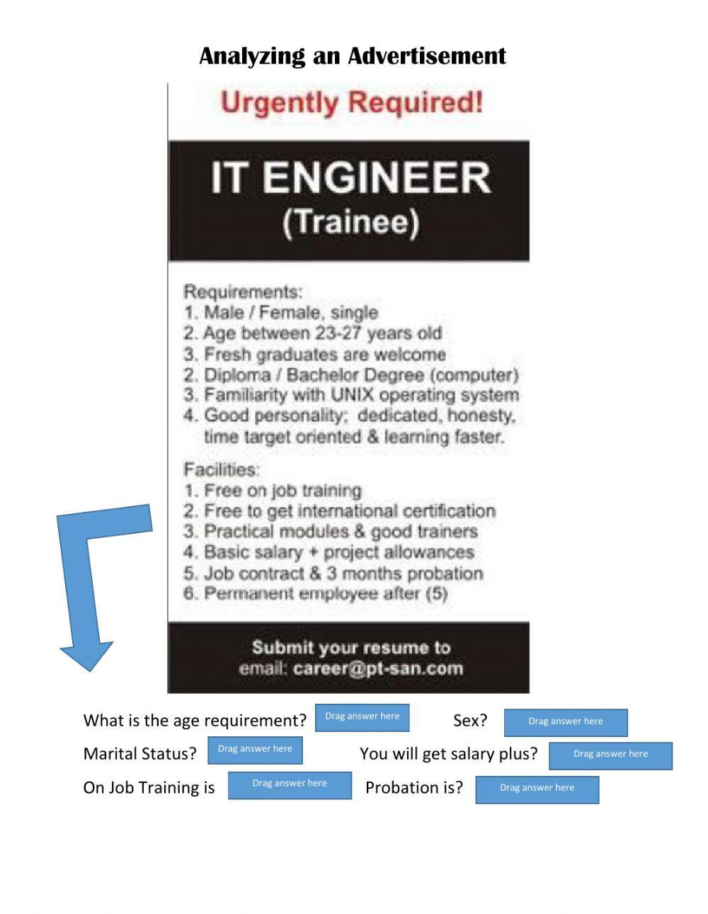 Reading Advertisements