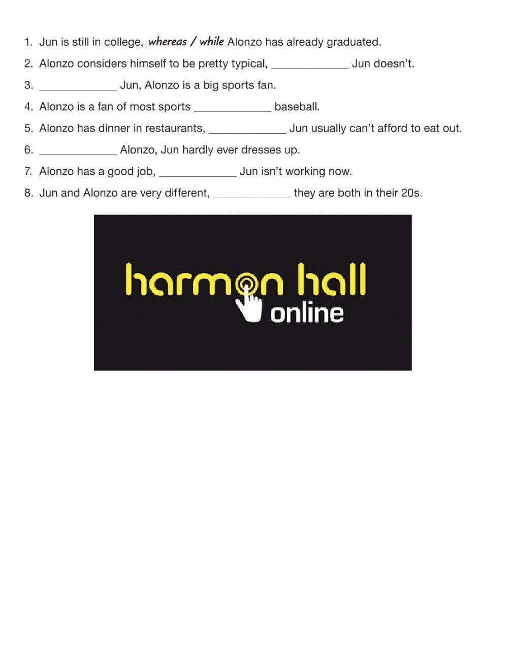 Clauses and Phrases Showing Contrast and Exception