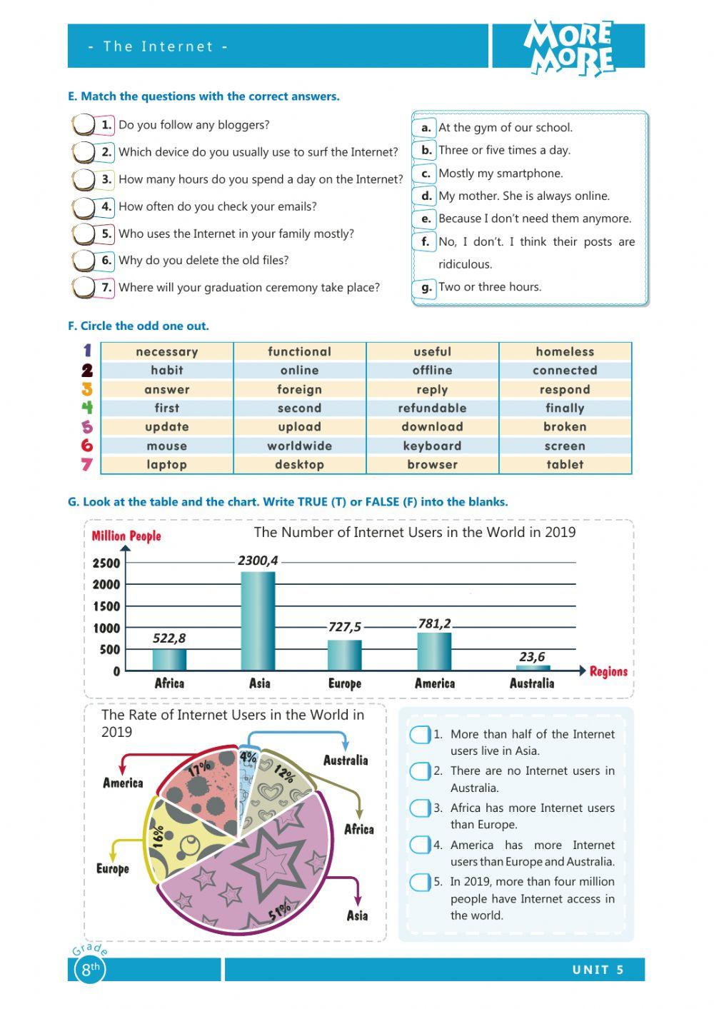 Unit 5- Internet Worksheet