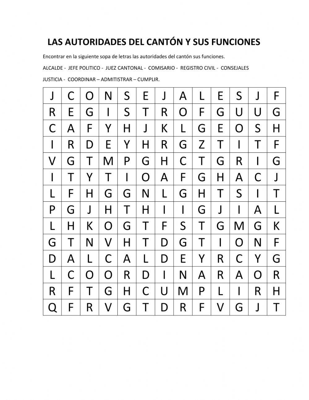 Autoridades del cantón