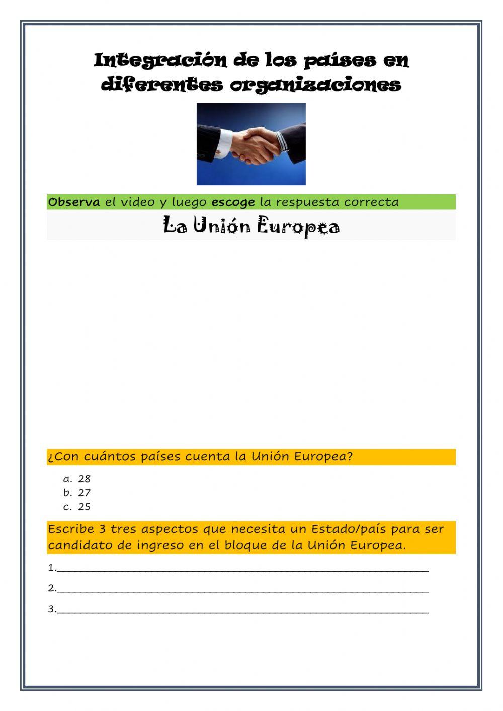 Integración de países