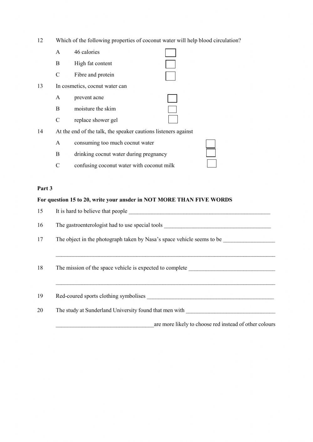 MUET Listening Practice