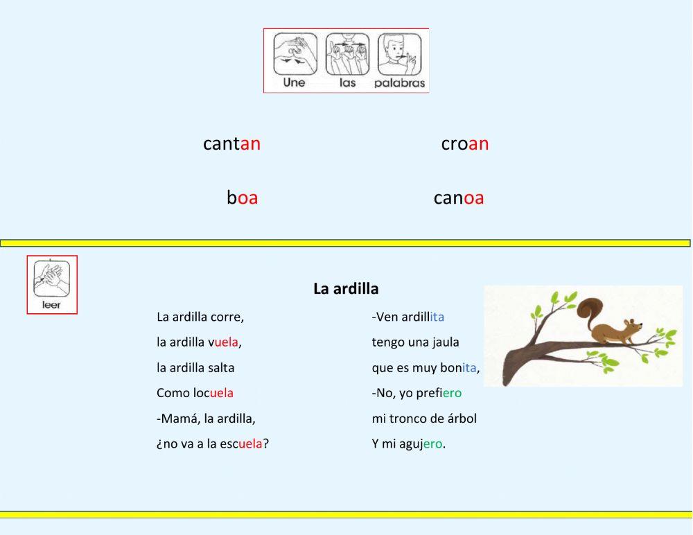 La rima interactive exercise | Live Worksheets image.