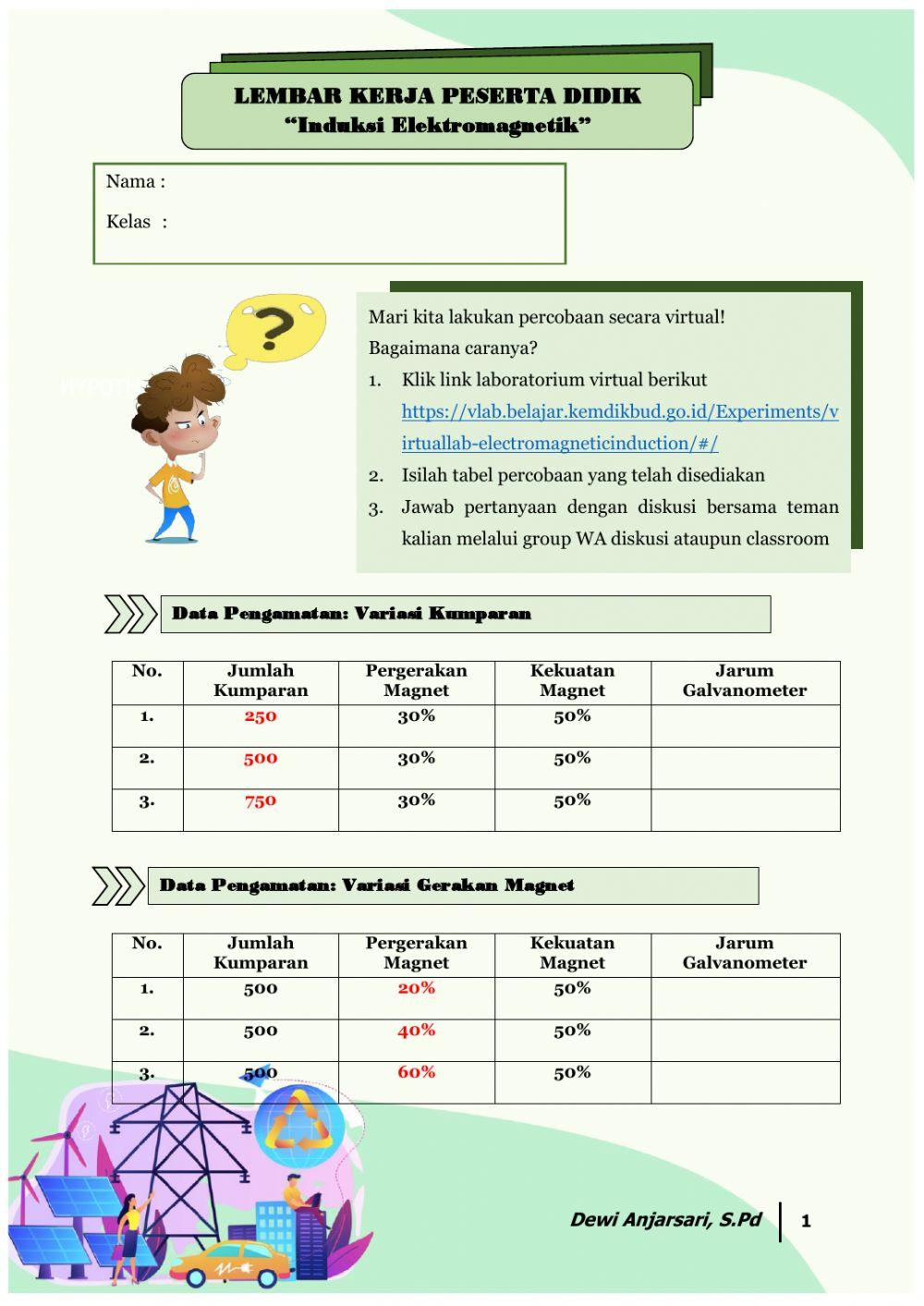 LKPD Induksi Elektromagnetik