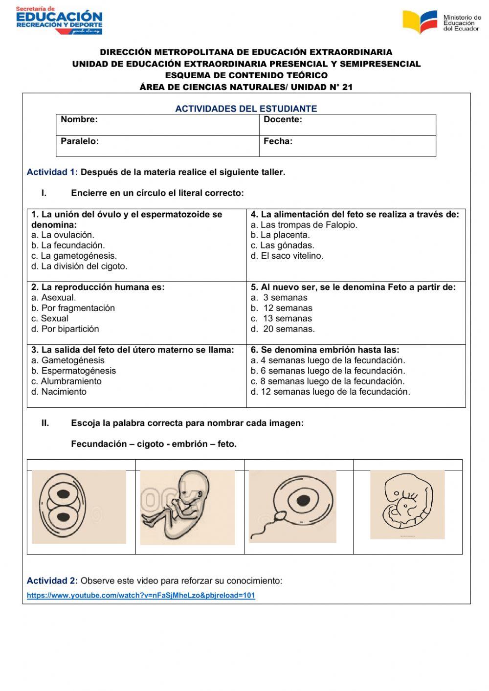 Ciencias Naturales Unidad 21