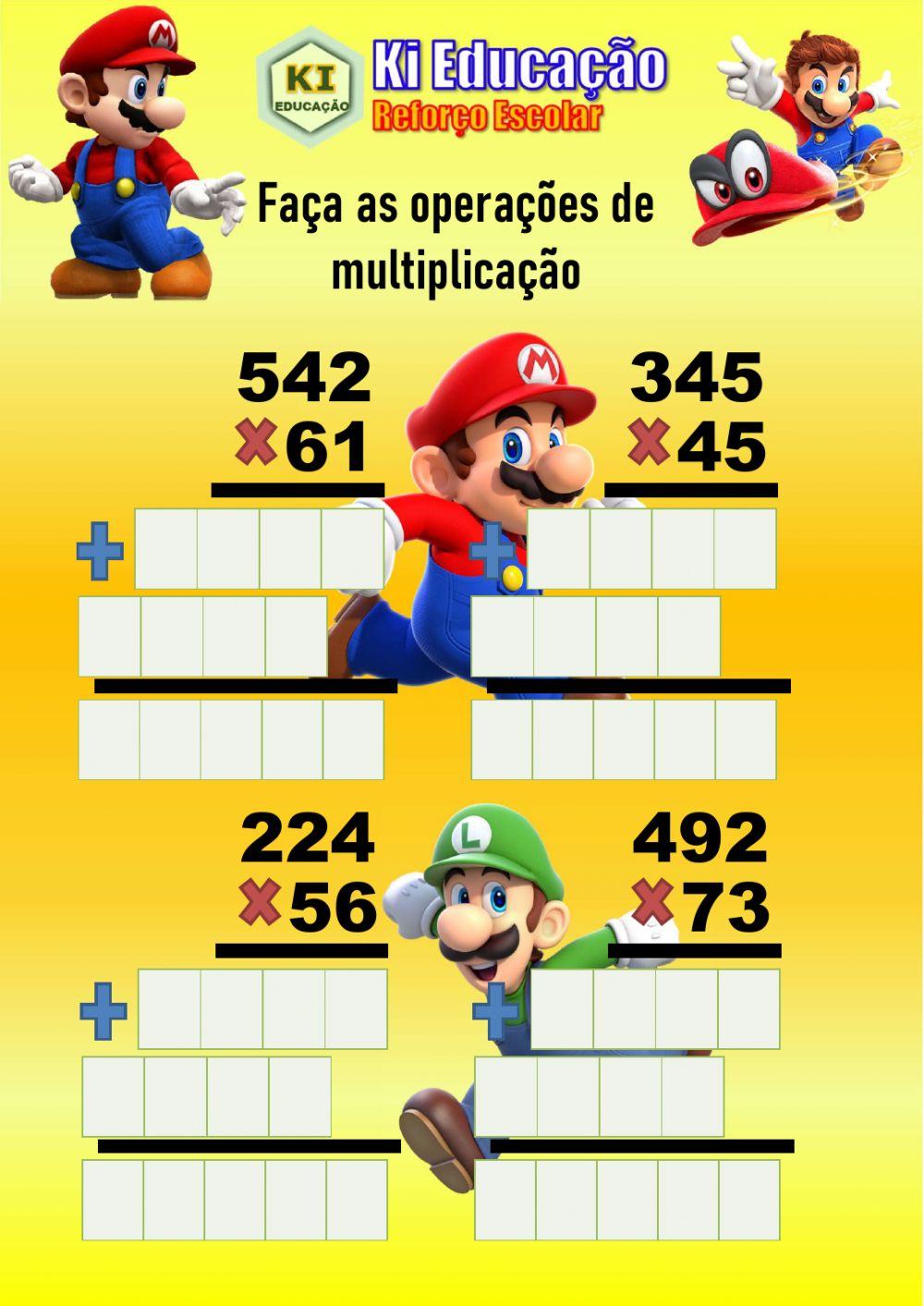 3º Ano Multiplicação 2 dígito