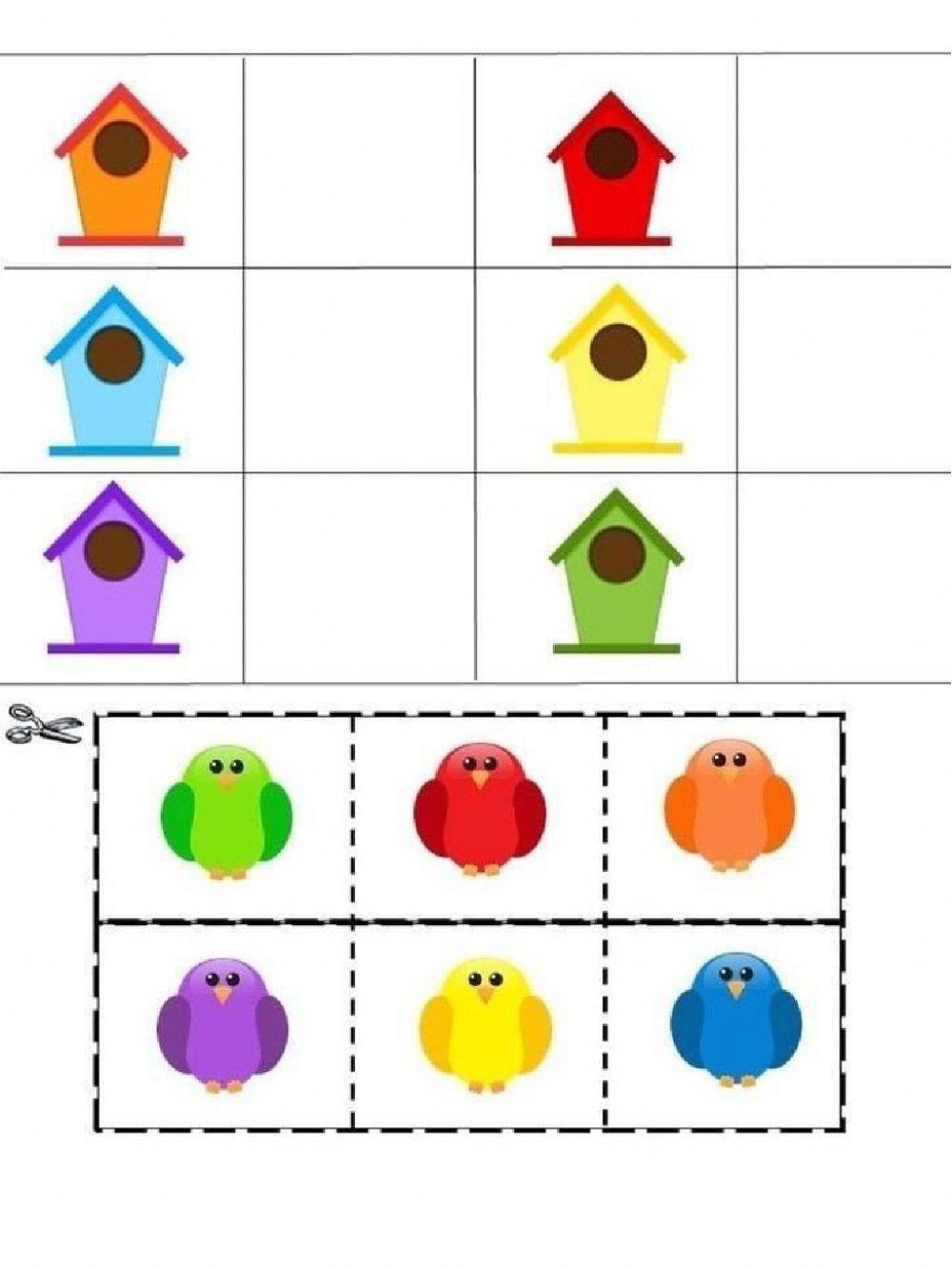 Asociación espacial(color y forma)