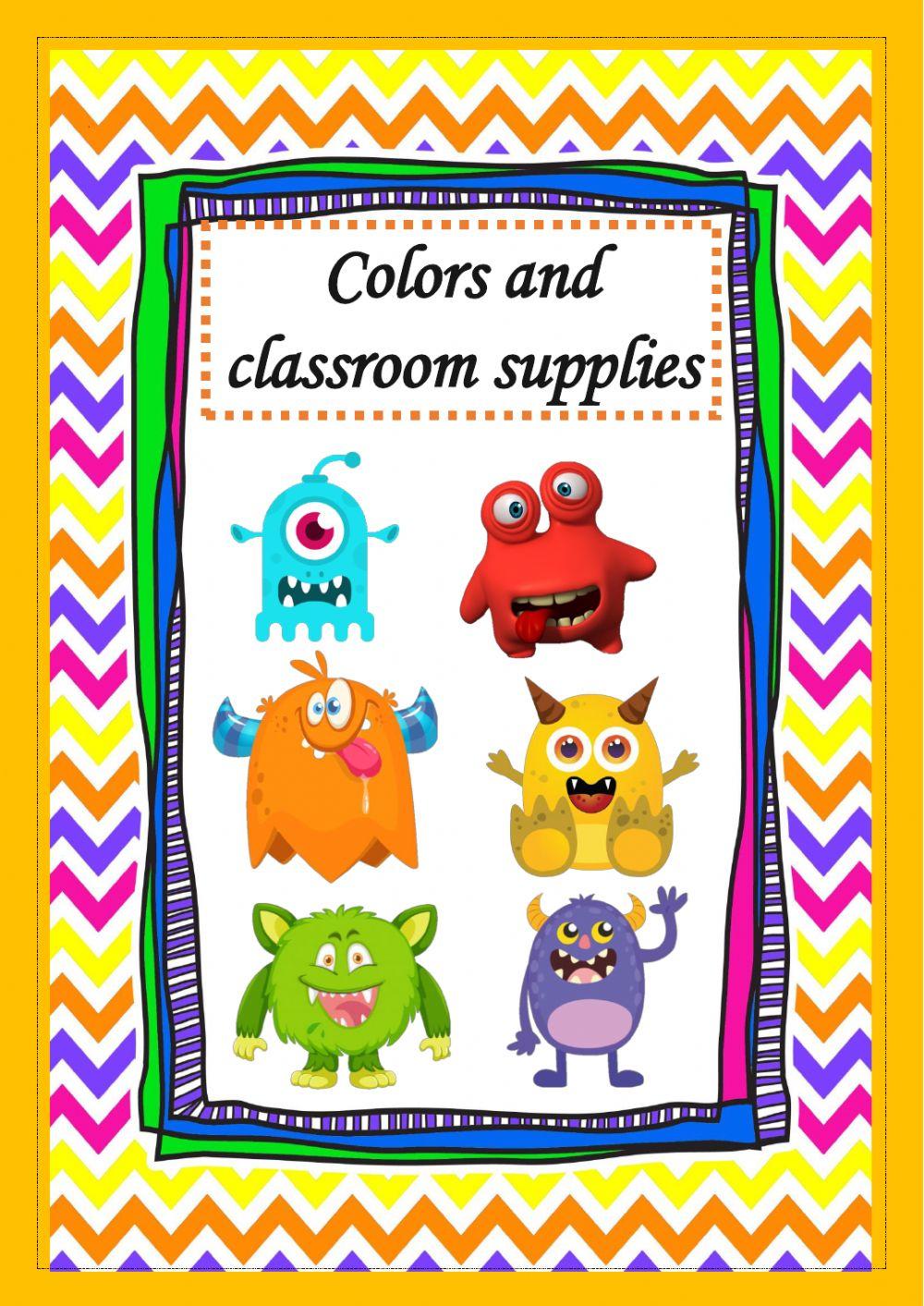 Color and Classroom supplies