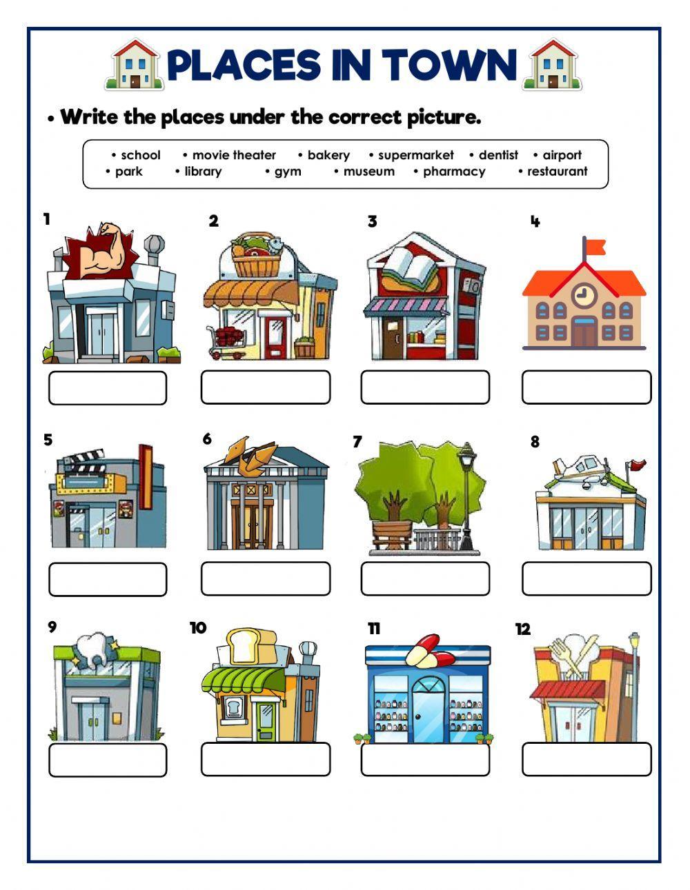 Places in town Places in town