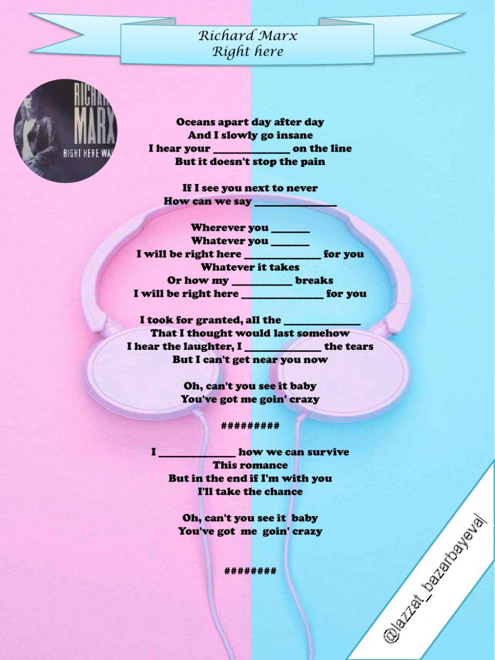 Richard Marx Right Here music