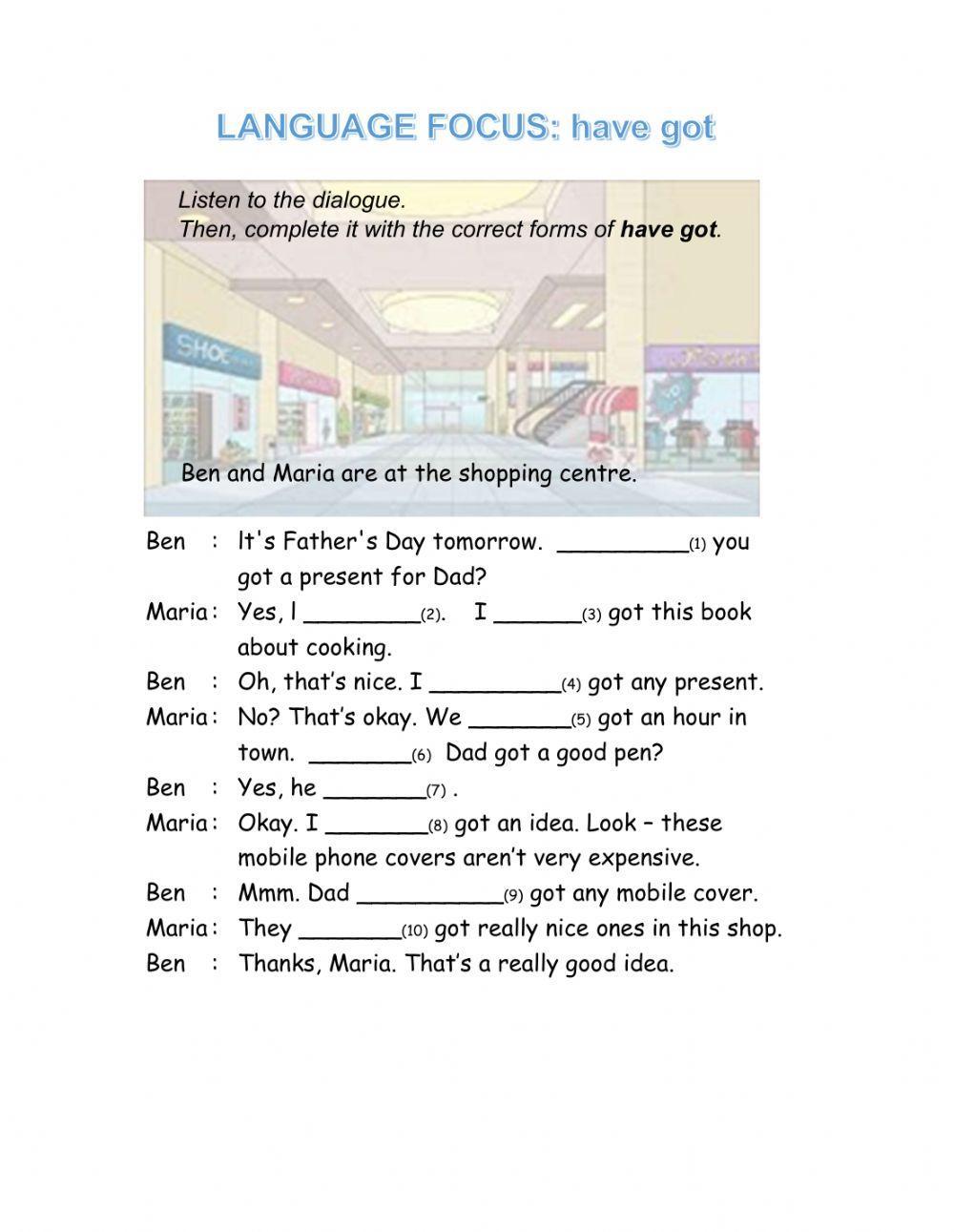 Dialogue Shopping for Father's Day Dialogue Shopping for Father's Day