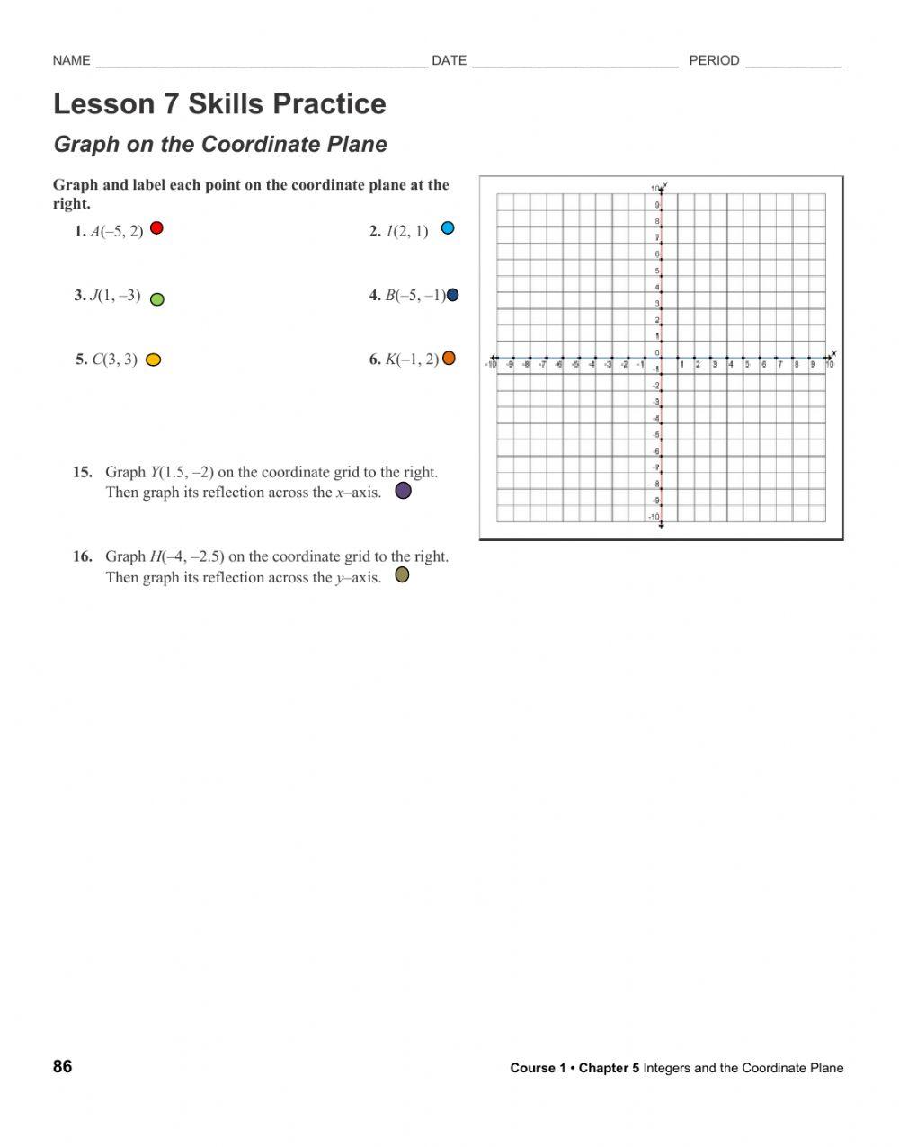 Graph coordinate plane