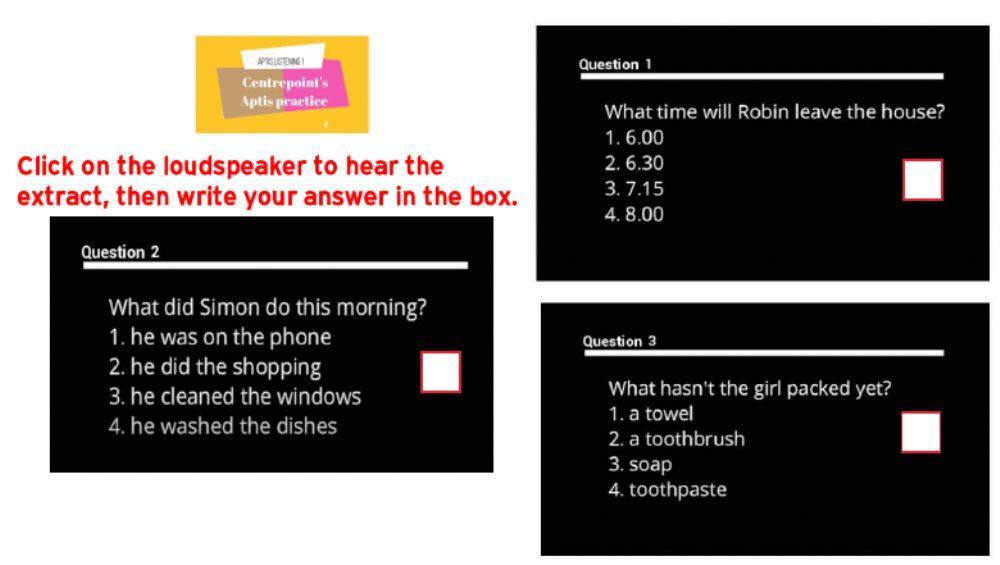Aptis listening b2 - 1