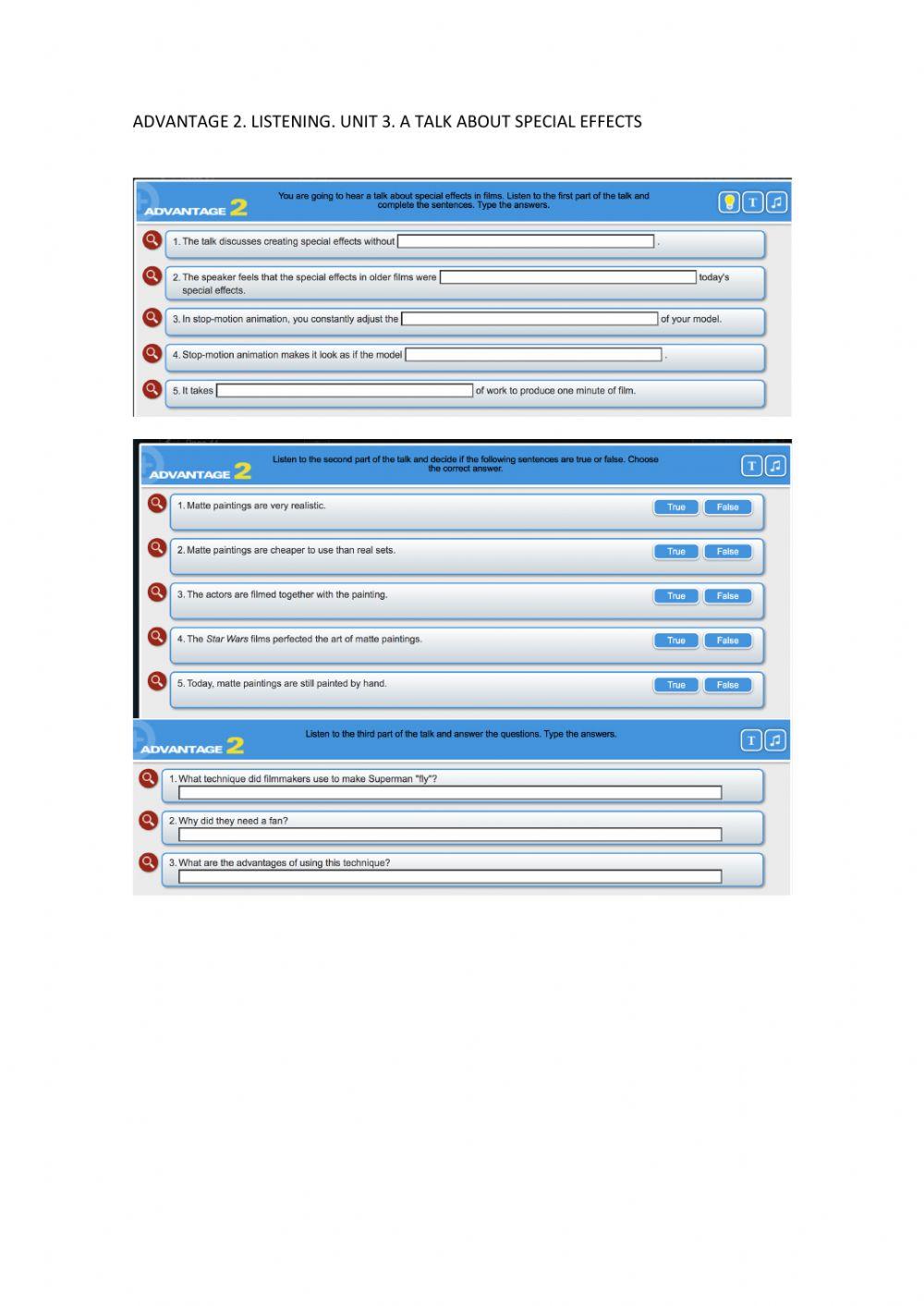 Listening advantage 2 unit 3