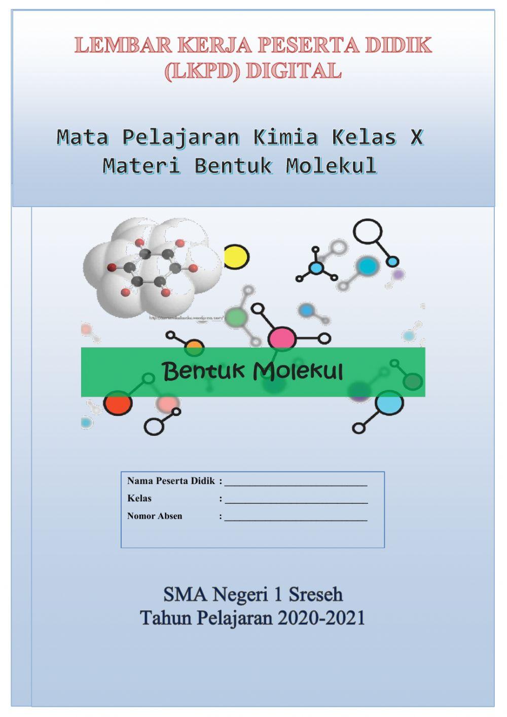 Lkpd kimia bentuk molekul Lkpd kimia bentuk molekul