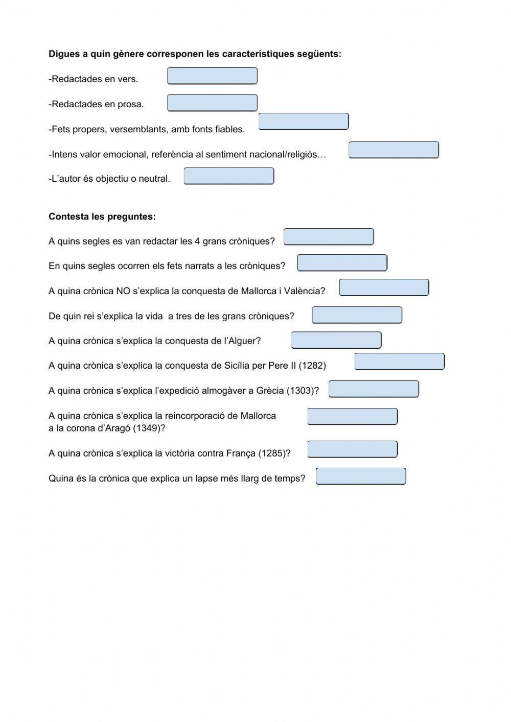 Repàs les 4 grans cròniques