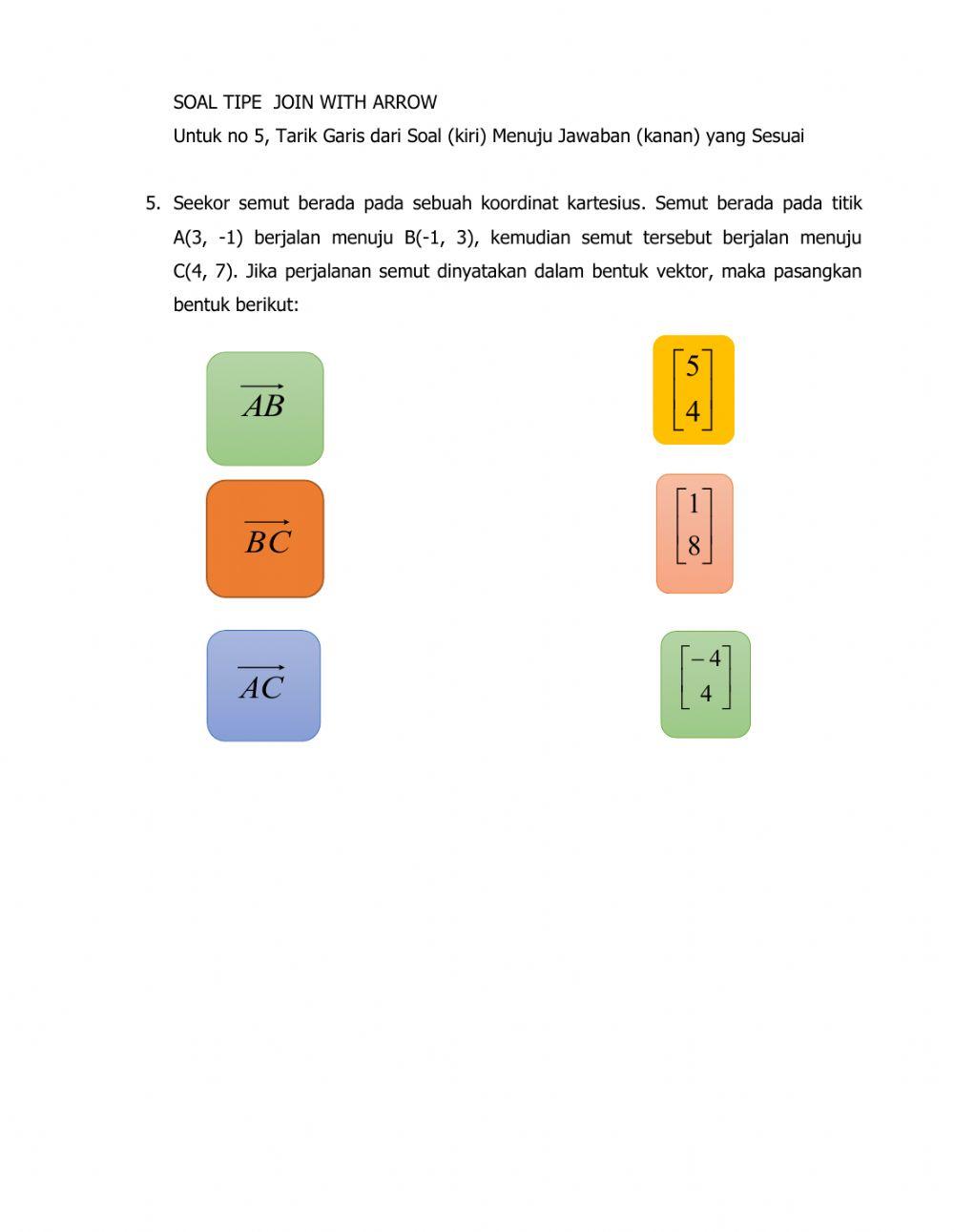 LKPD Penjumlahan dan Pengurangan Vektor