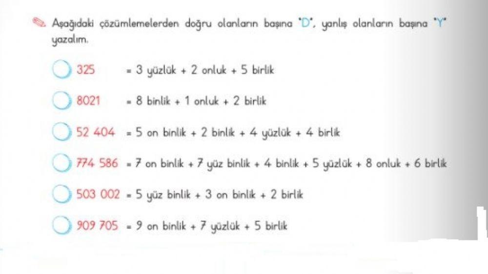 Doğal Saylarda Çözümleme