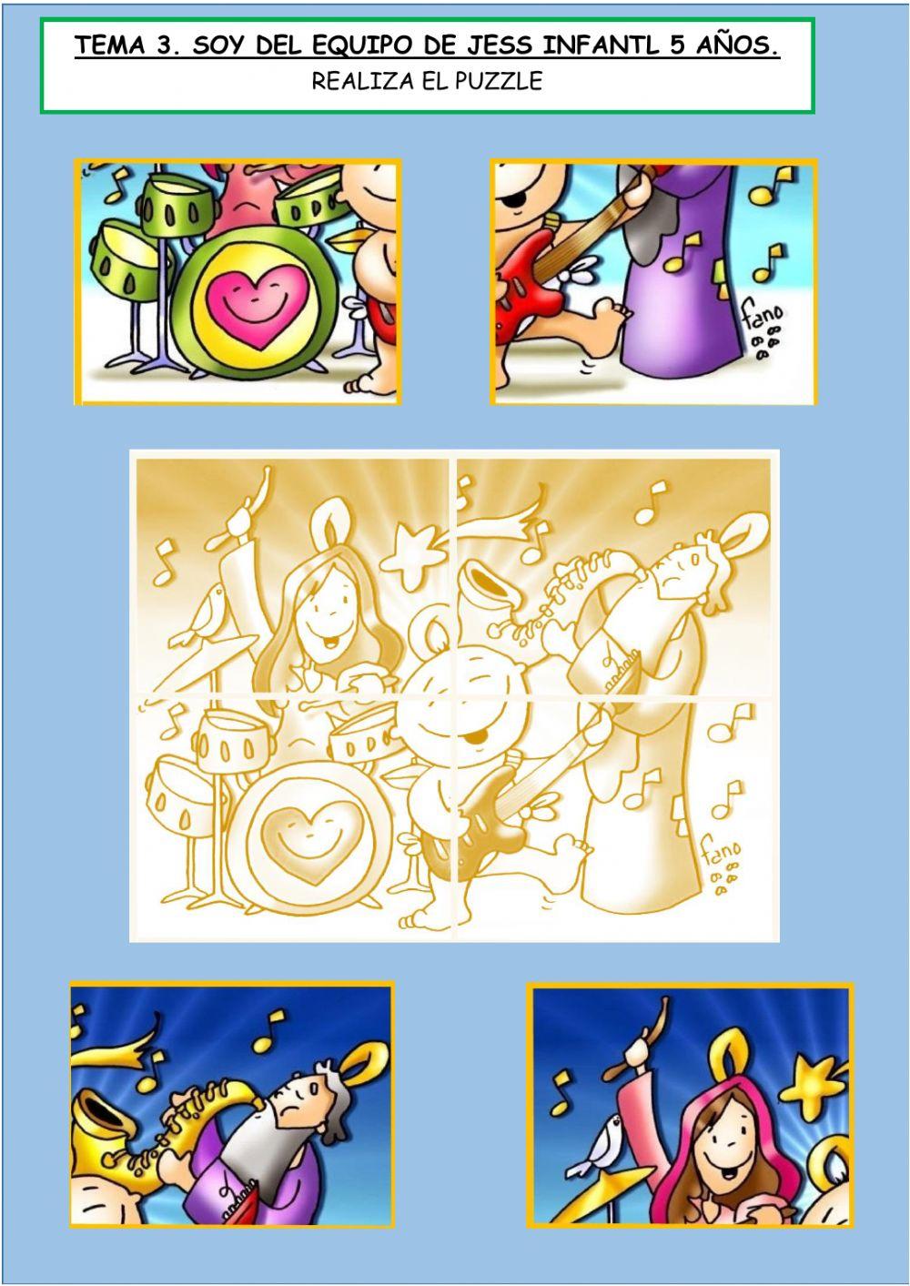 Tema 3. Yo soy del equipo de Jesús. Infantil 5 años Tierno Galván