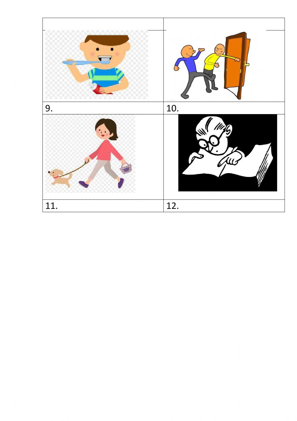 Regular verbs past simple