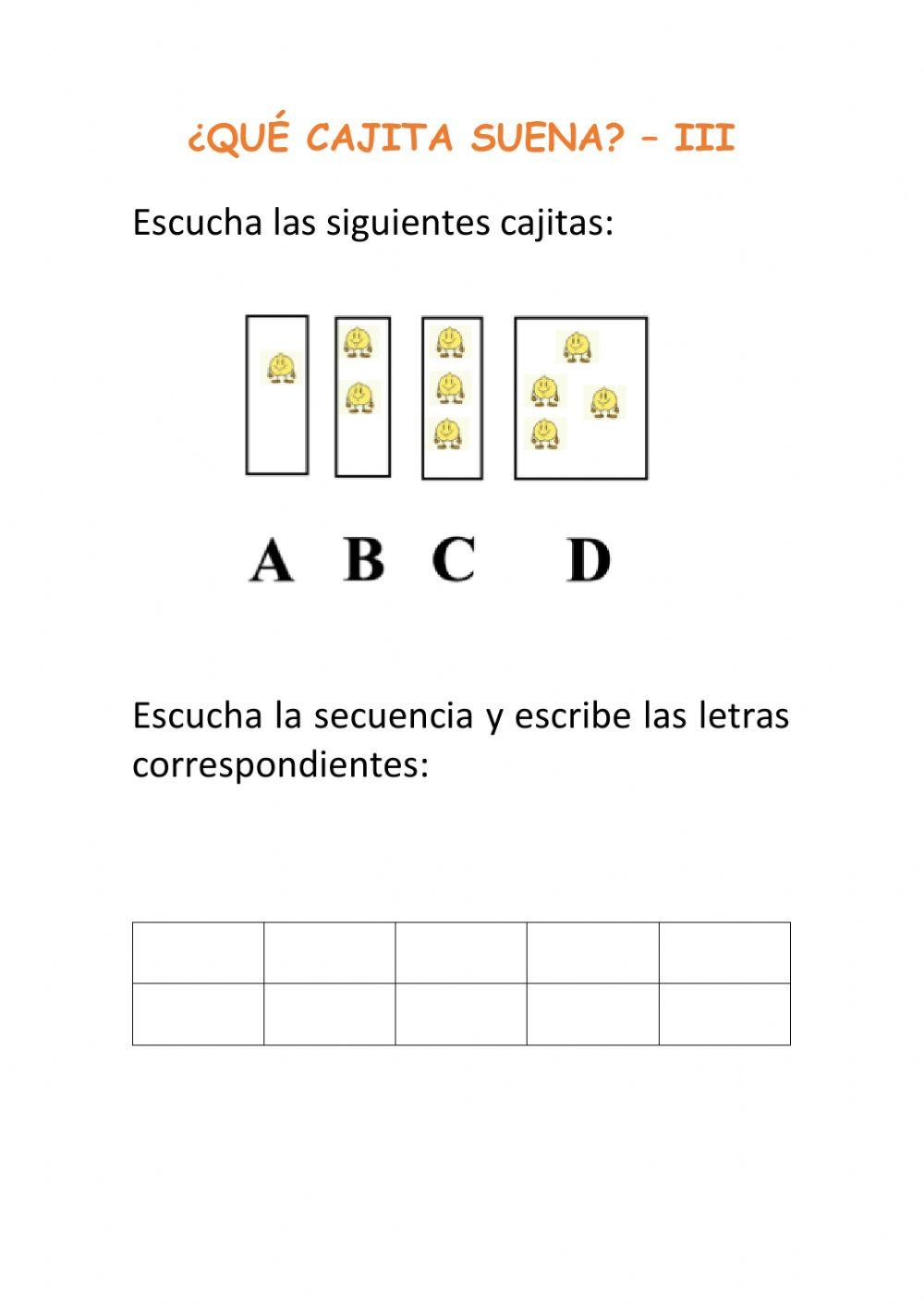 ¿Qué cajita suena?