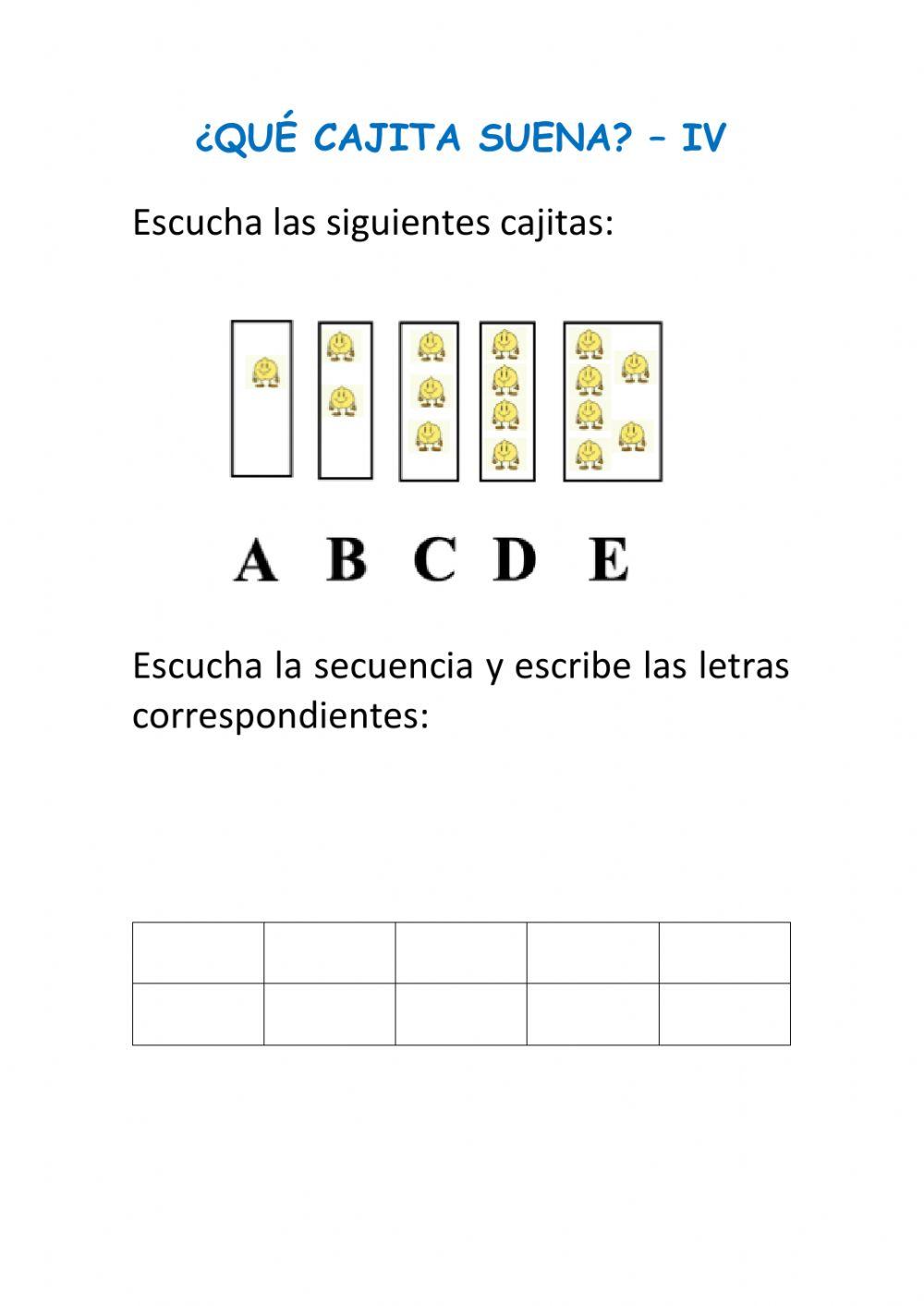 ¿Qué cajita suena?