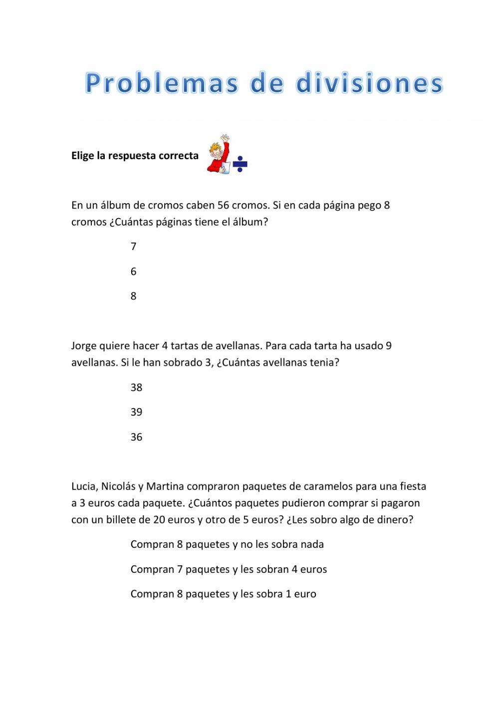 PROBLEMAS DE DIVISIONES