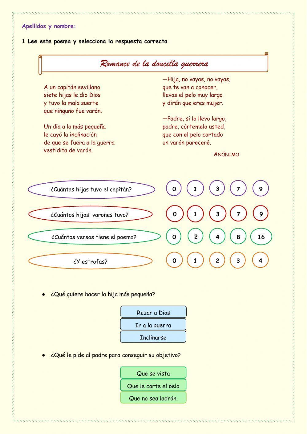 Examen 4º primaria Ud 5 Edelvives El Legado