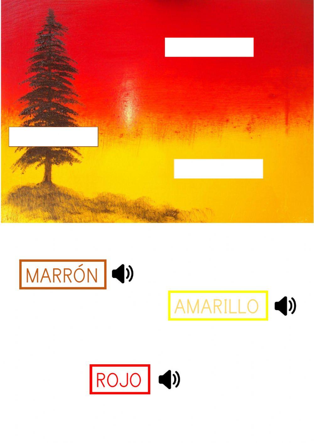 Los colores cálidos